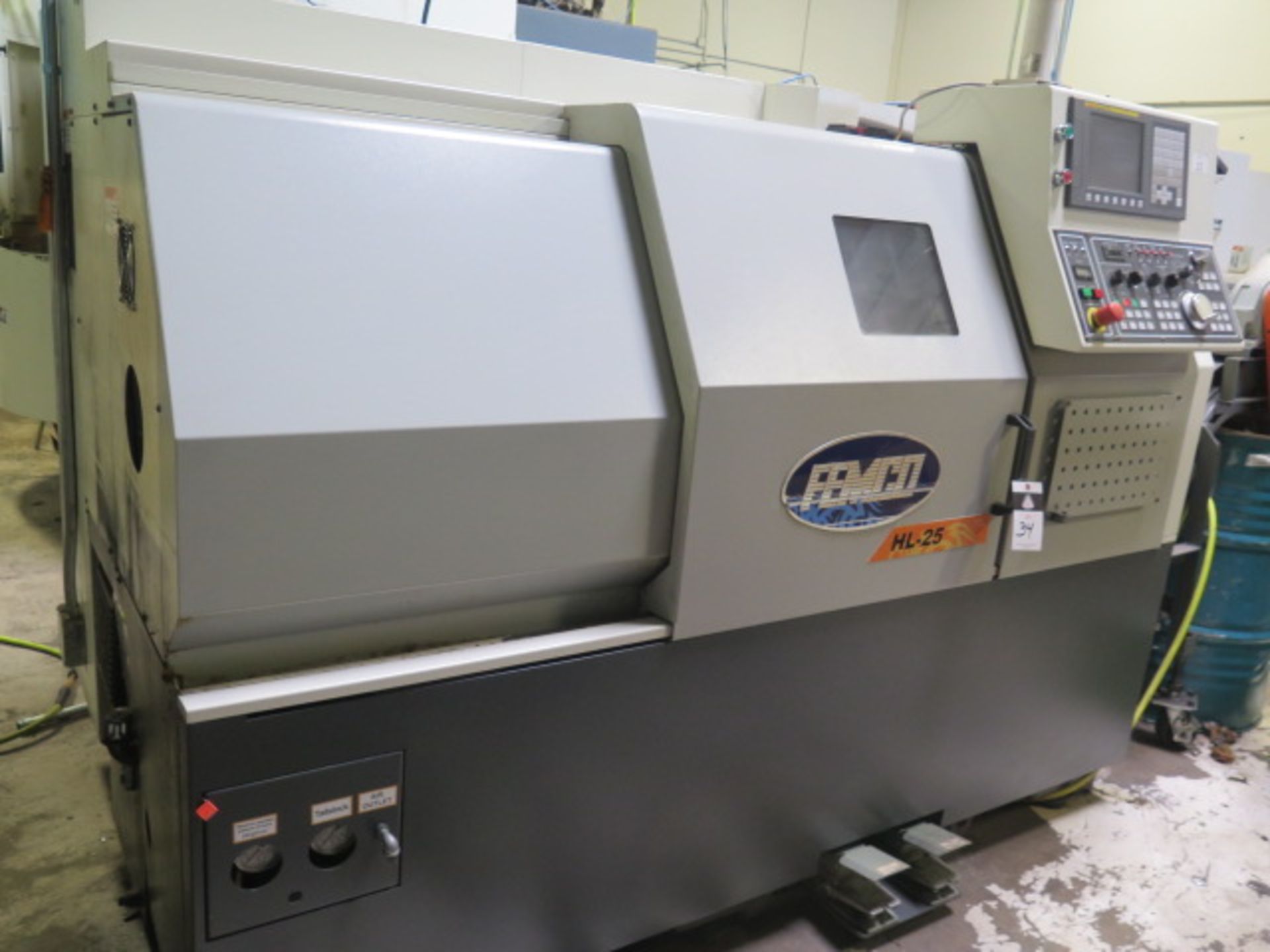 2014 Femco HL-25N CNC Lathe r s/n L114-2104 w/ Fanuc 0i-TD Controls, Tool Presetter, SOLD AS IS - Image 2 of 14