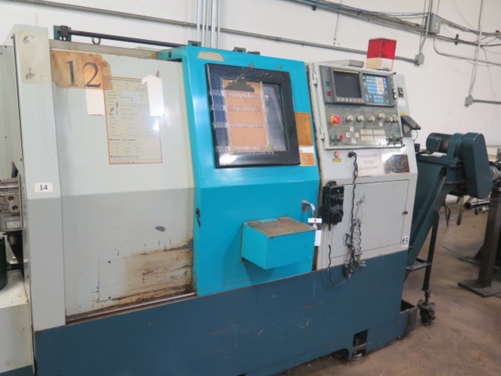 2000 Akira-Seiki SL-25 CNC Turning Center s/n 00TD159-095 w/ Fanuc Series 0-T Controls, SOLD AS IS - Image 2 of 14