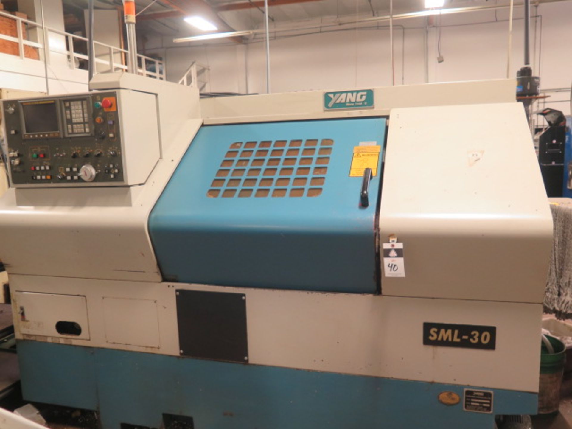1999 Yang SML-30 CNC Turning Center s/n C20050 w/ Fanuc 0i-TD Controls, 8-Station Turret, SOLD AS IS