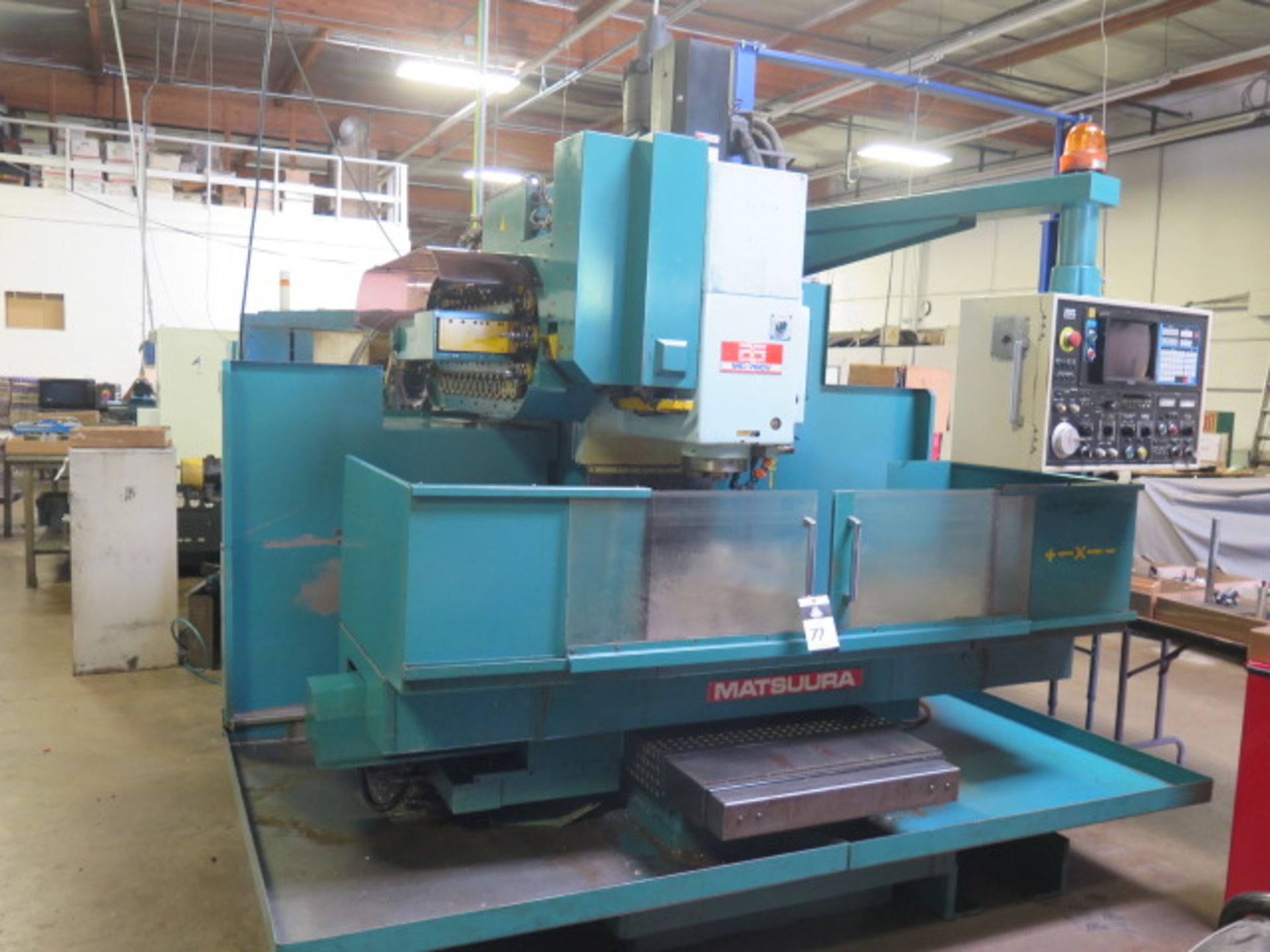 Matsuura MC-760V CNC VMC s/n 85054941 w/ Yasnac MX2 Controls, 30-Station, SOLD AS IS