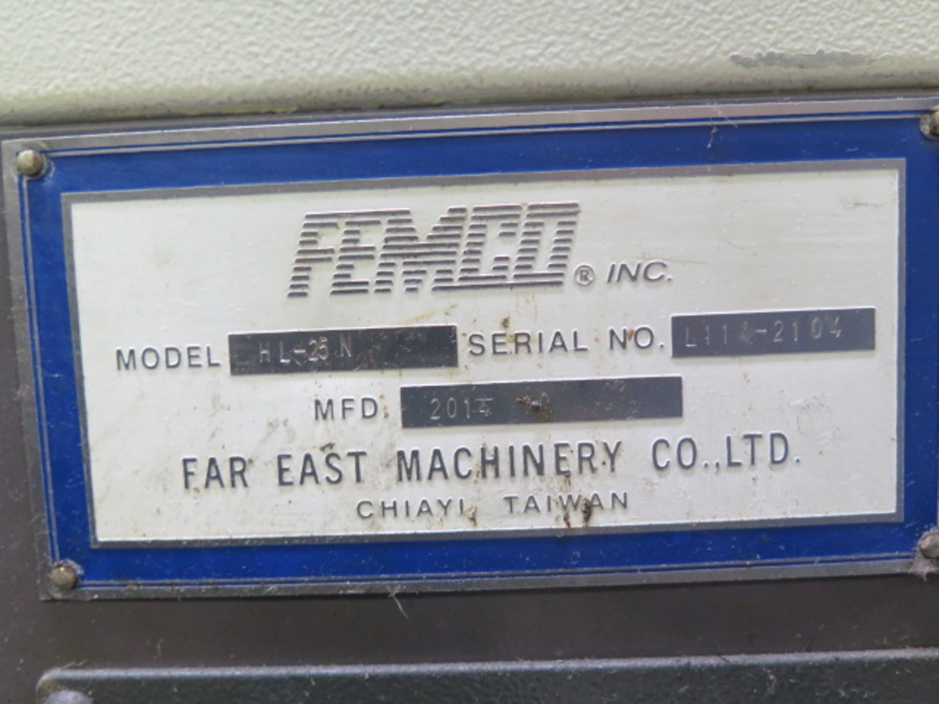 2014 Femco HL-25N CNC Lathe r s/n L114-2104 w/ Fanuc 0i-TD Controls, Tool Presetter, SOLD AS IS - Image 14 of 14