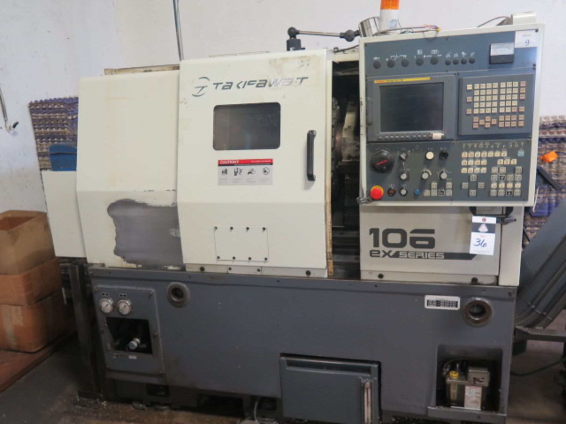 2006 Takisawa-T EX-106 CNC Turning Center s/n CG05E61077 w/ Fanuc Series 21i-TB Controls, SOLD AS IS