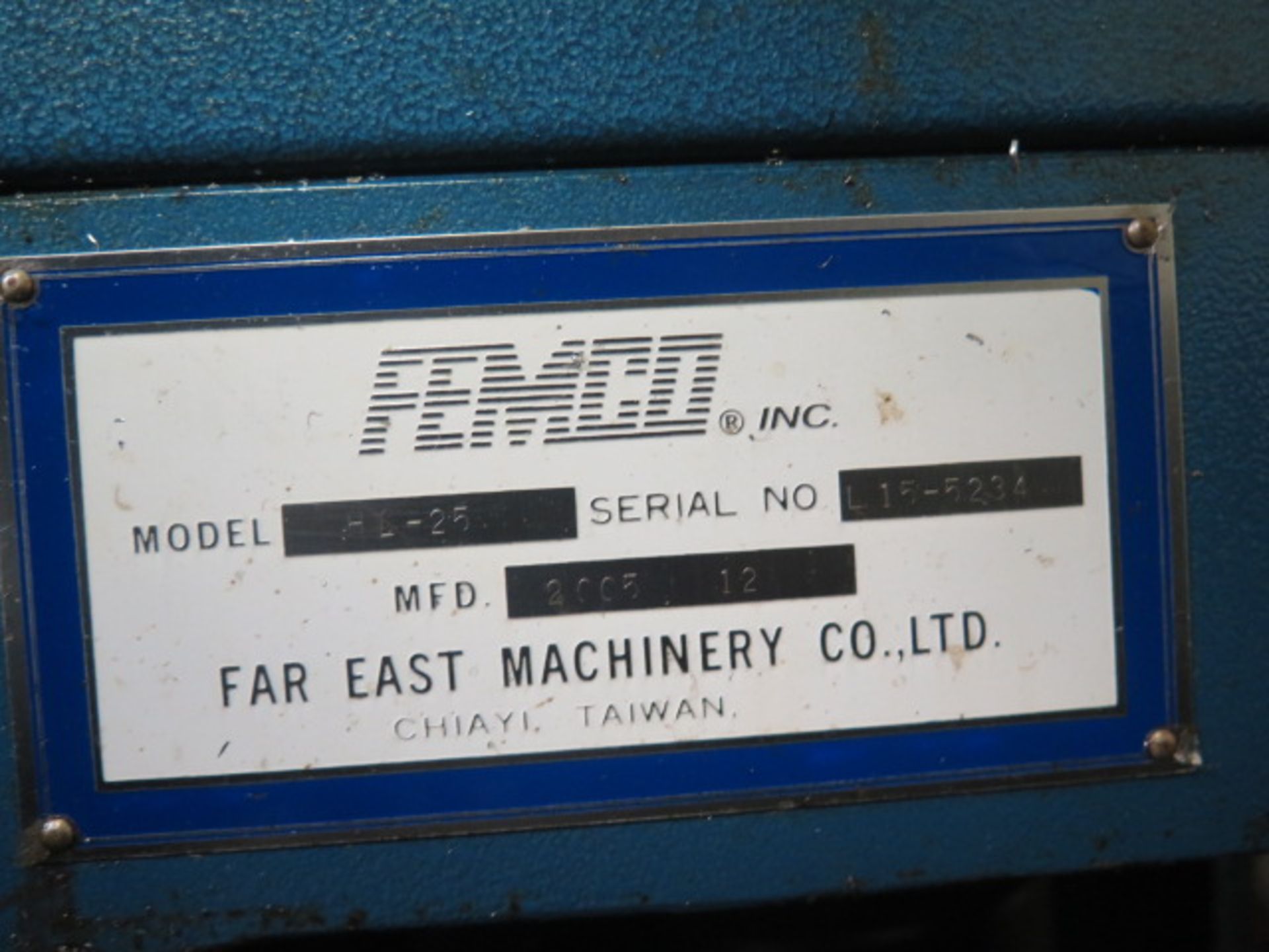 2005 Femco HL-25 CNC Turning Center s/n L15-5234 w/ Fanuc 0i-TC Controls, Tool Presetter, SOLD AS IS - Image 13 of 13