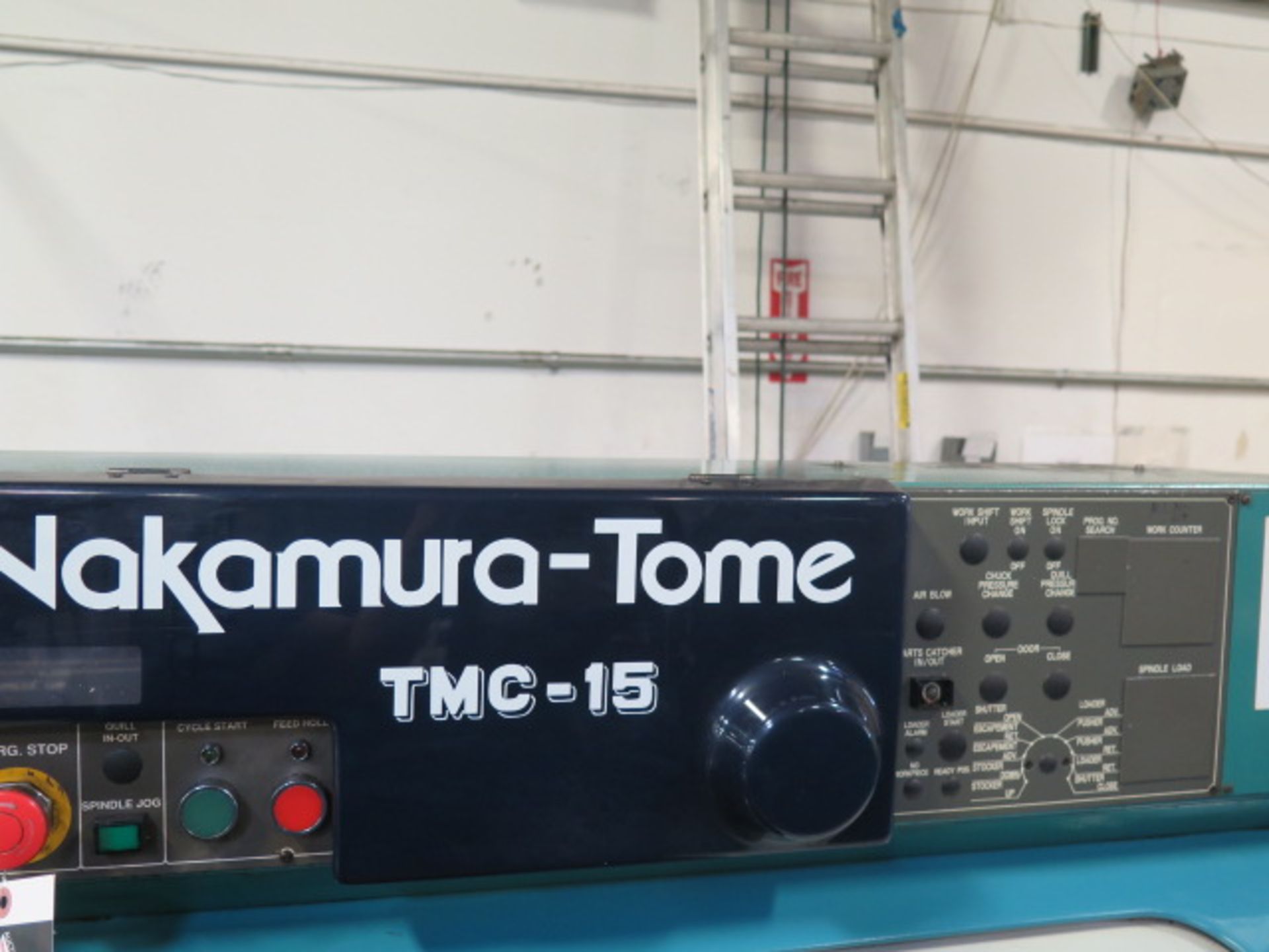 Nakamura Tome TMC-15 CNC Turning Center s/n E04101 w/ Fanuc Series 0-T Controls, SOLD AS IS - Image 10 of 13