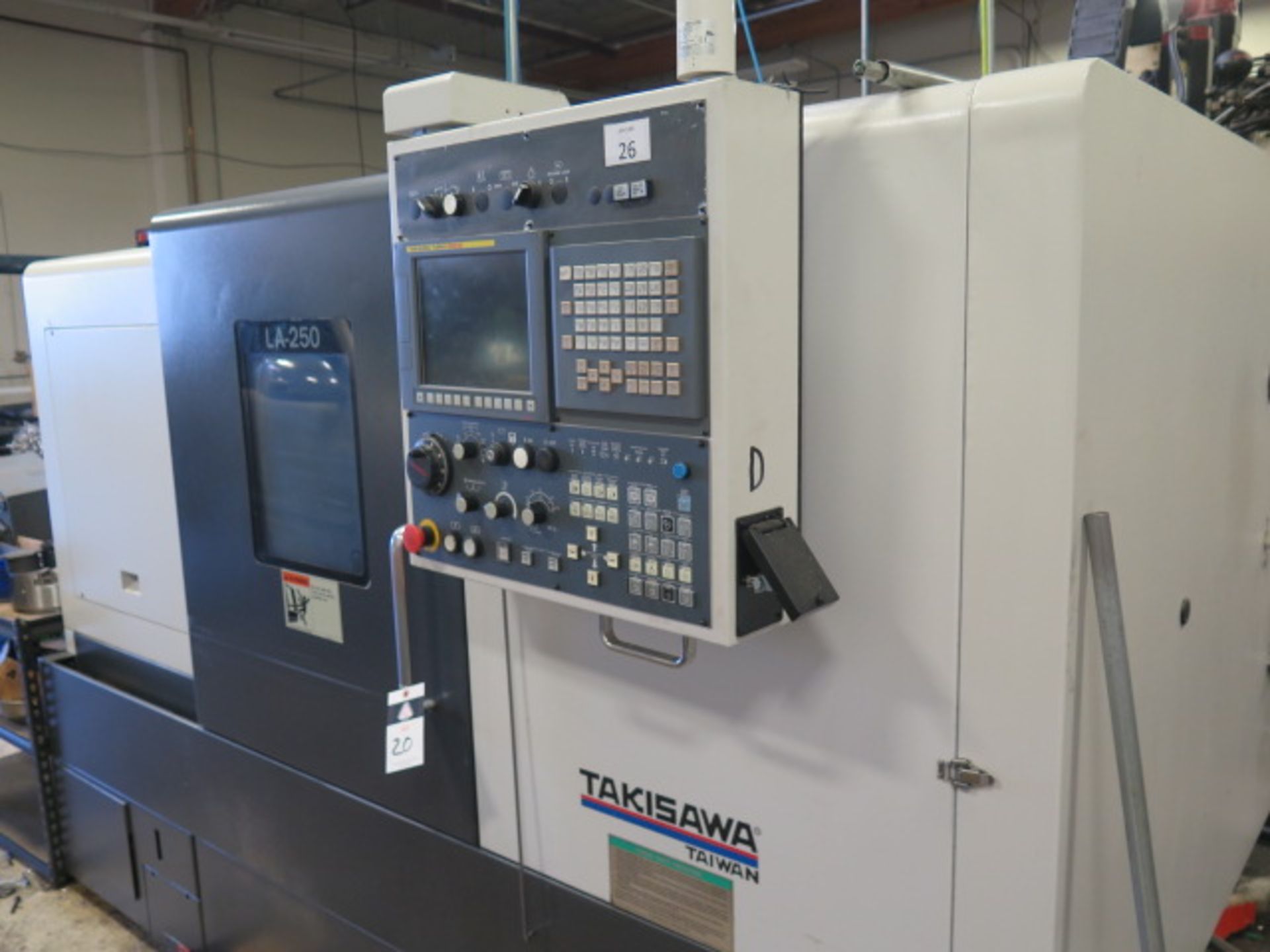 2017 Takisawa LA-250 CNC Turning Center s/n CR07AP0287 w/ Takisawa Turn-i Fanuc Controls, SOLD AS IS - Image 3 of 15