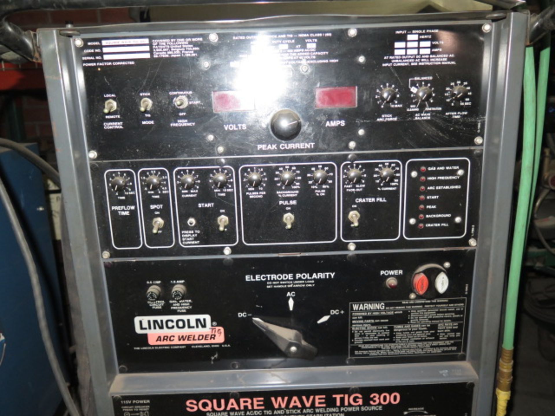Lincoln Square Wave TIG300 Squarewave AC/DC TIG & Stick Welding Power Source s/n AC662425,SOLD AS IS - Image 5 of 6