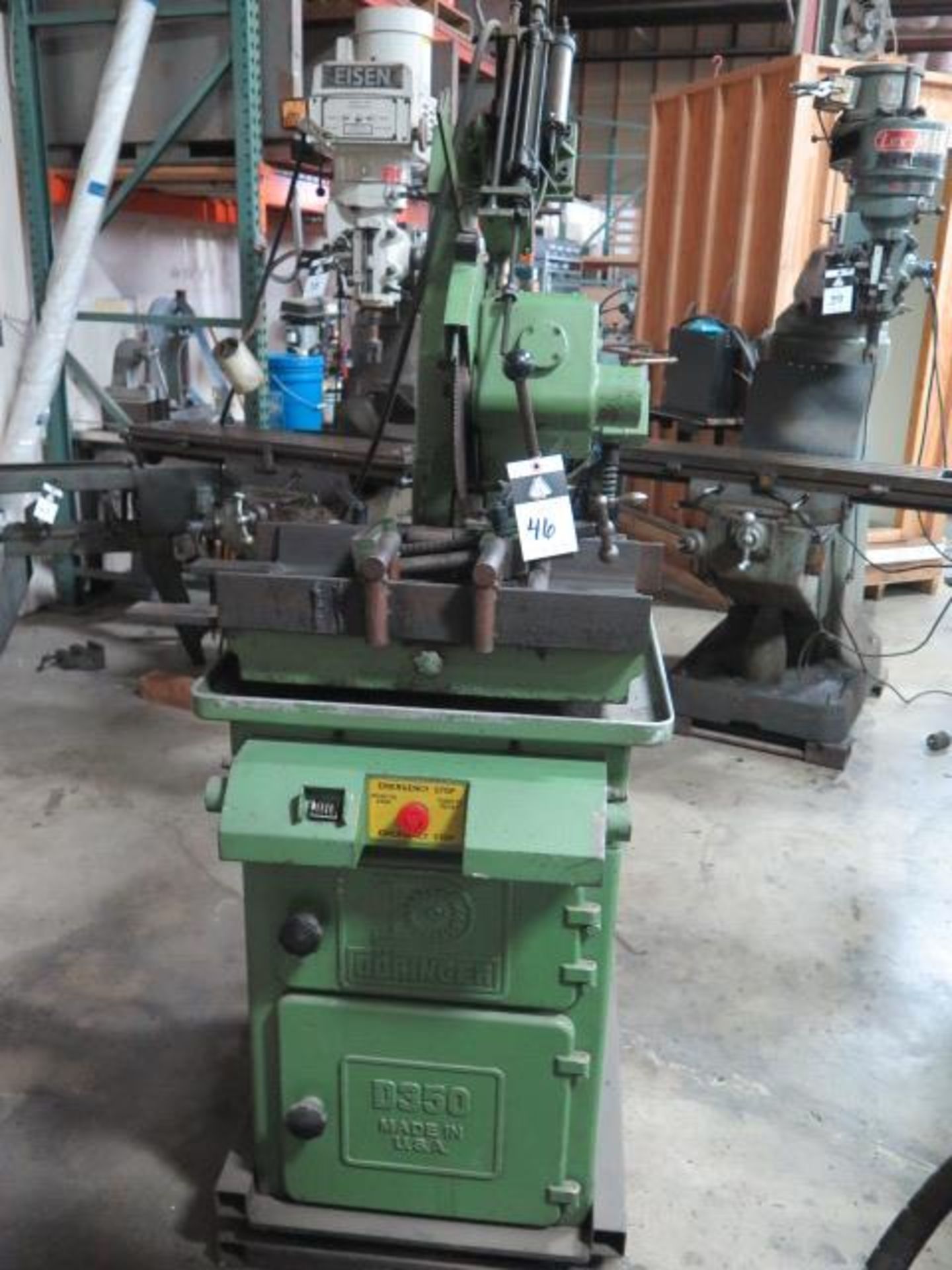 Doringer D350 14” Pneumatic Feed Miter Cold Saw s/n 22396 w/ 2-Speeds, Speed Clamping, SOLD AS IS - Image 2 of 13