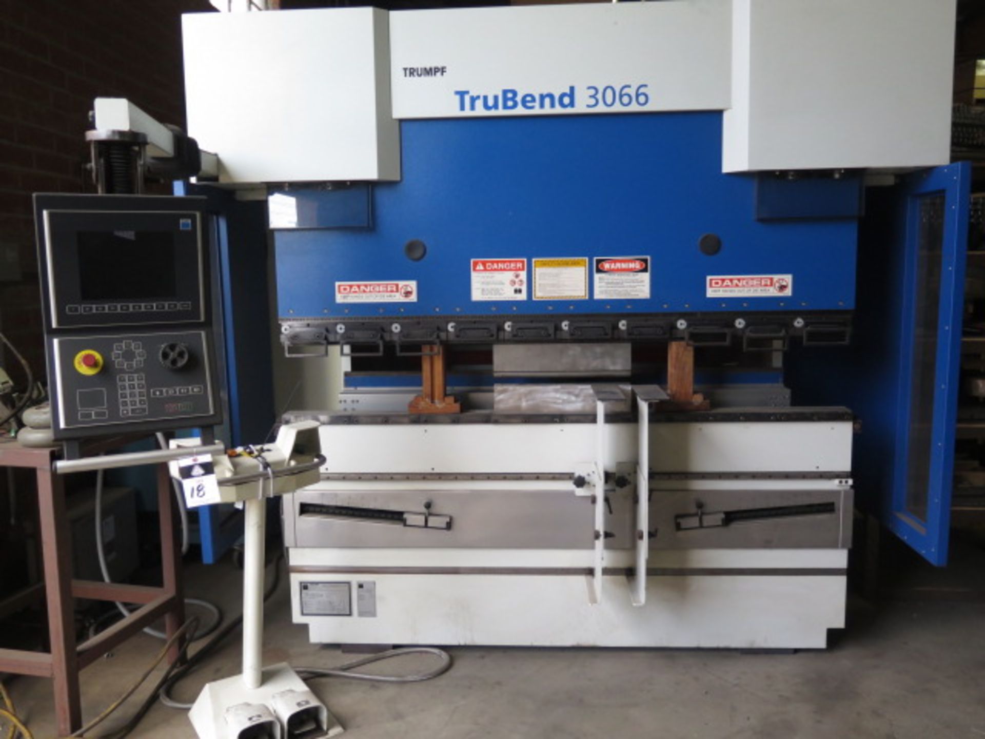 2006 Trumpf “TruBend 3066” 66 Ton x 82” CNC Hydraulic Press Brake s/n B0203A0079, SOLD AS IS