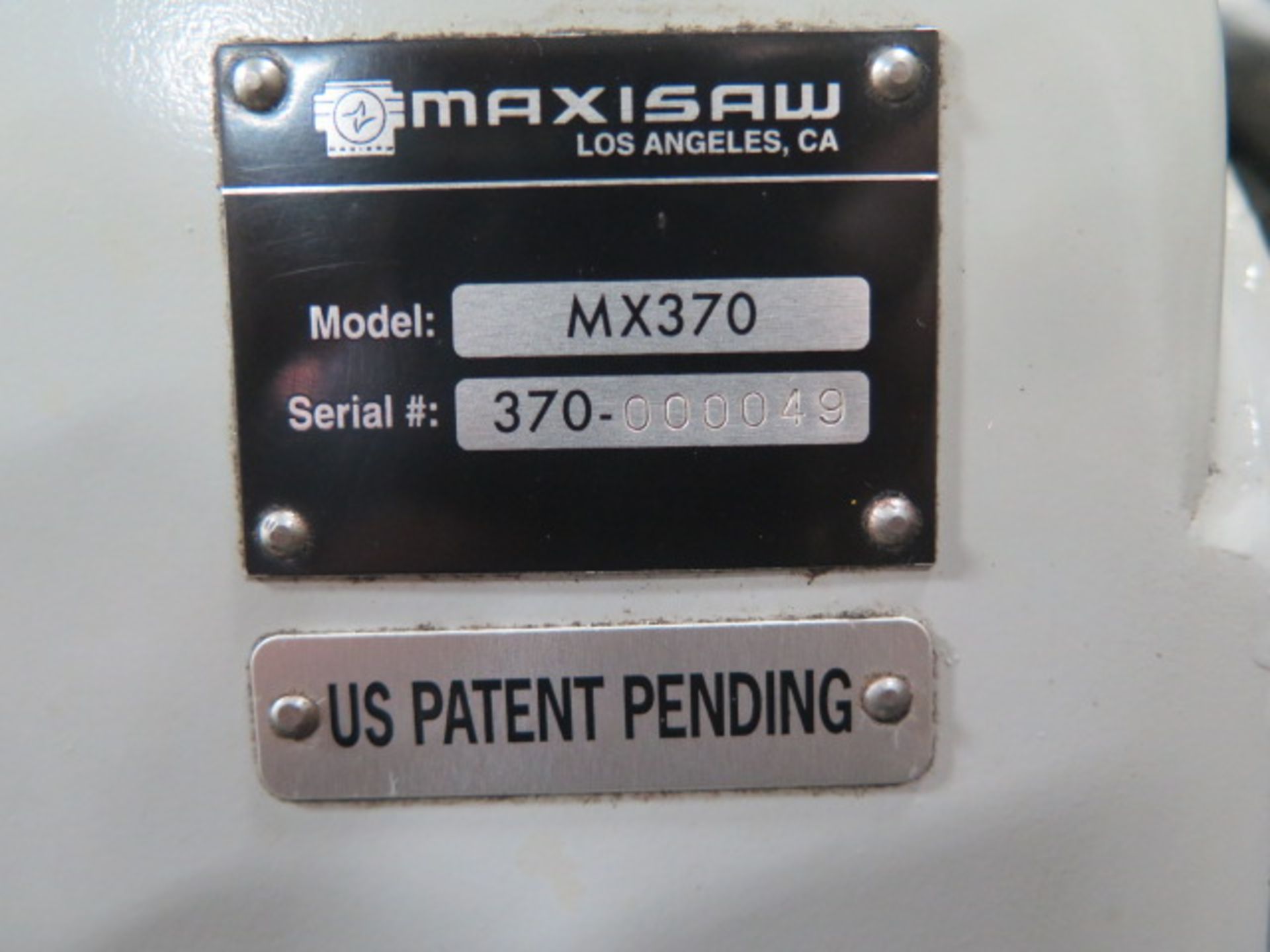 Maxisaw MX370 14” Cold Saw s/n 370-000049 w/ Speed Clamping, Coolant (SOLD AS-IS - NO WARRANTY) - Image 11 of 11