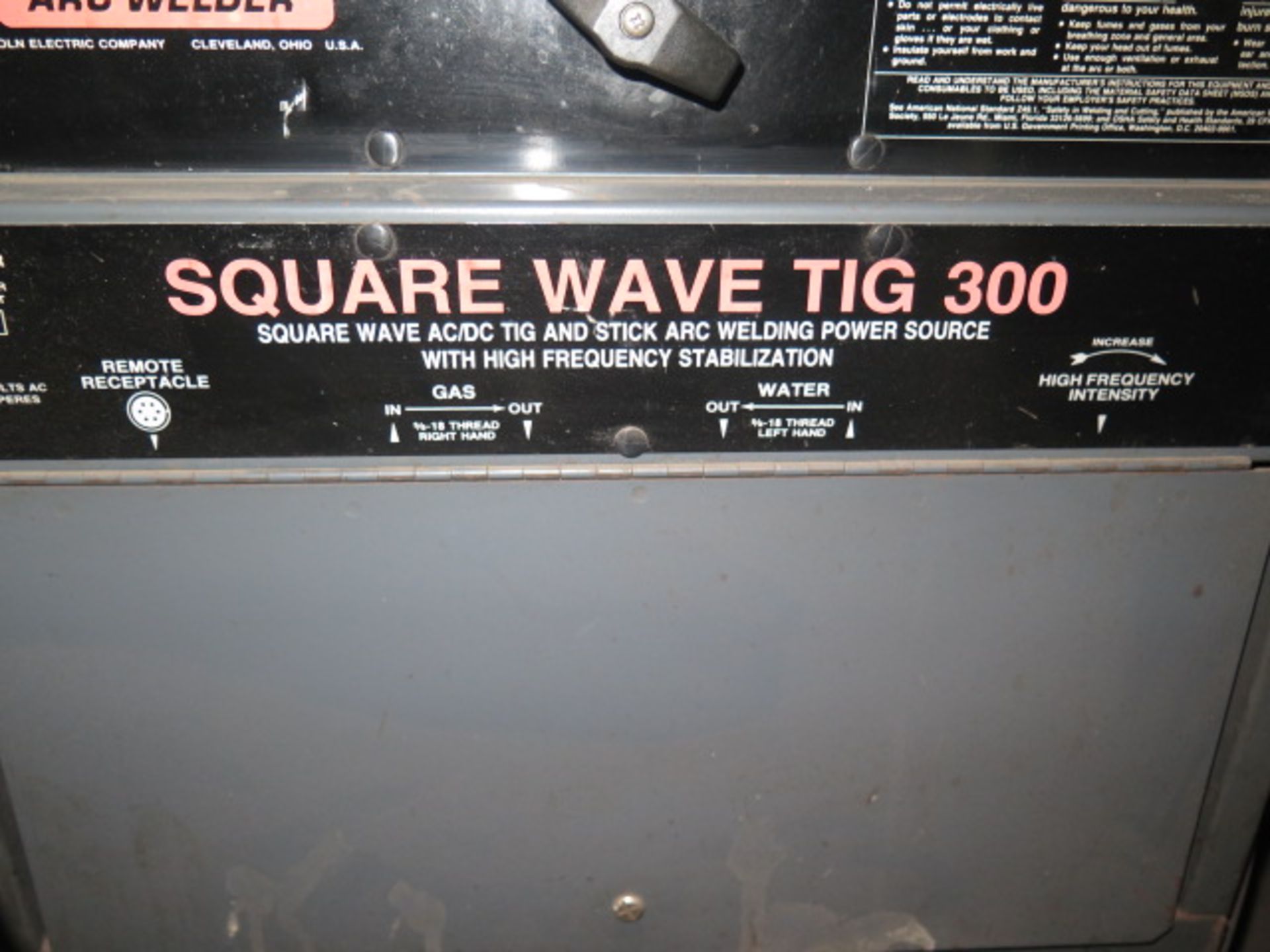 Lincoln Square Wave TIG300 Squarewave AC/DC TIG & Stick Welding Power Source s/n AC662425,SOLD AS IS - Image 6 of 6