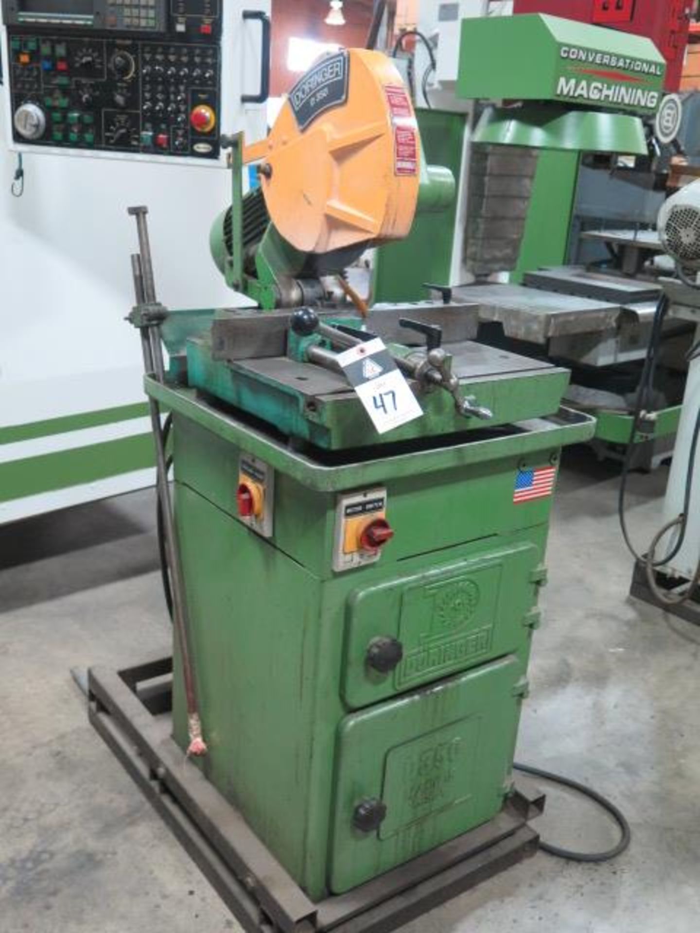 Doringer D350 Miter Cold Saw s/n 22320 w/ 2-Speeds, Speed Clamping, Coolant (SOLD AS-IS - NO - Image 2 of 12