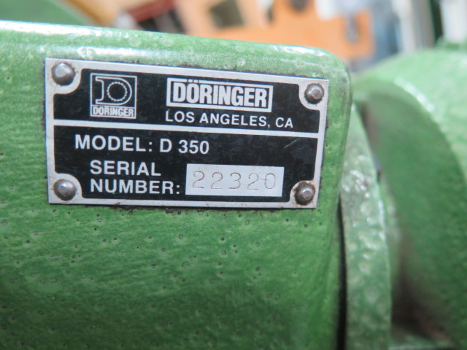 Doringer D350 Miter Cold Saw s/n 22320 w/ 2-Speeds, Speed Clamping, Coolant (SOLD AS-IS - NO - Image 12 of 12