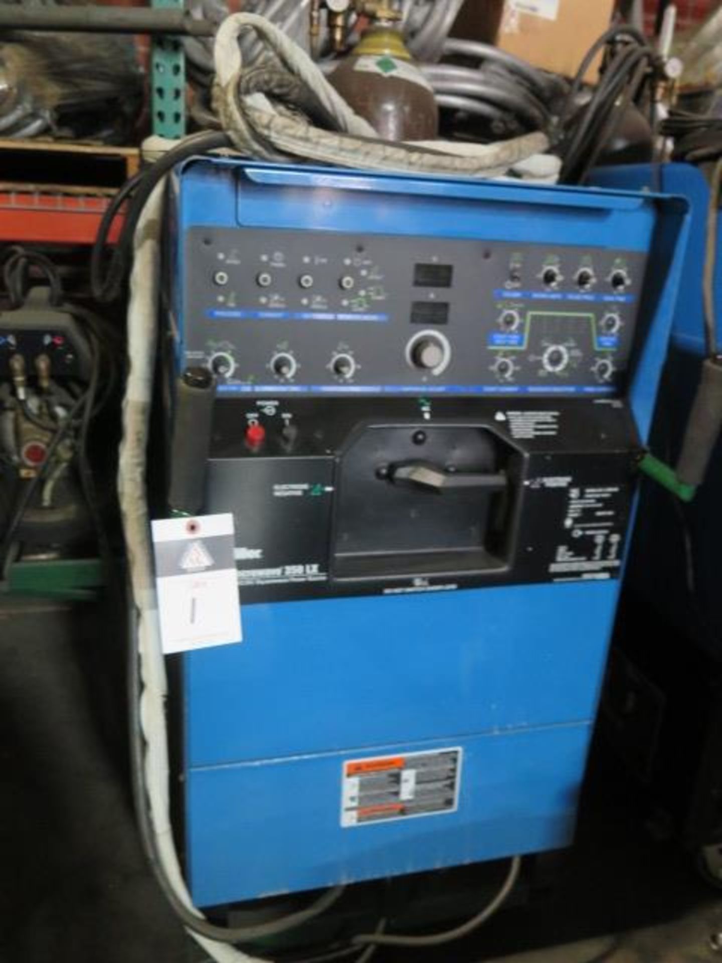 Miller Syncrowave 350LX CC-AC/DC Squarewave Power Source s/n LC096100 w/ Miller Coolmae, SOLD AS IS