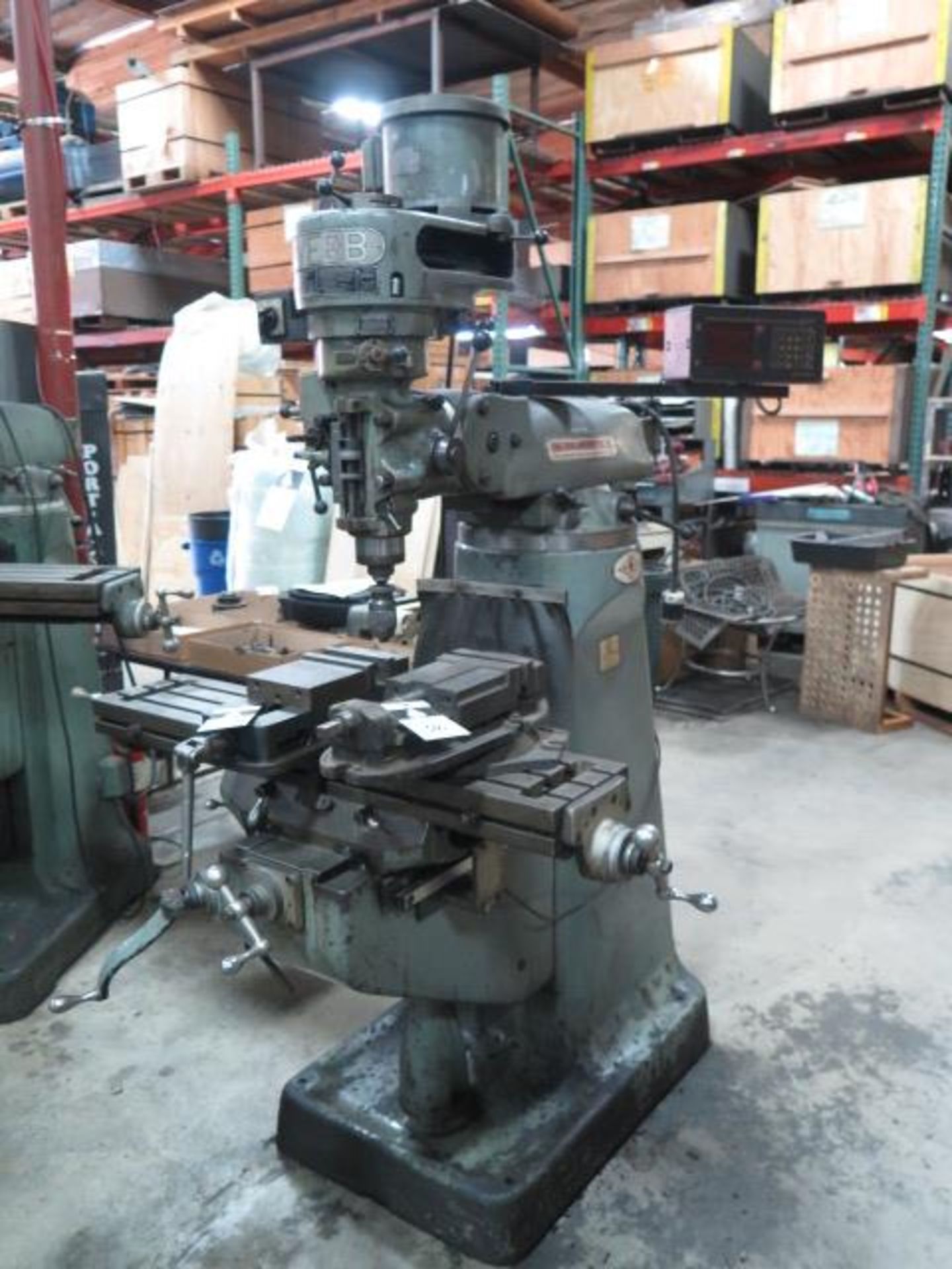 Webb Vertical Mill s/n 7131551 w/ 2Hp Motor, 80-2760 RPM, 9” x 47” Table (SOLD AS-IS - NO WARRANTY) - Image 2 of 7