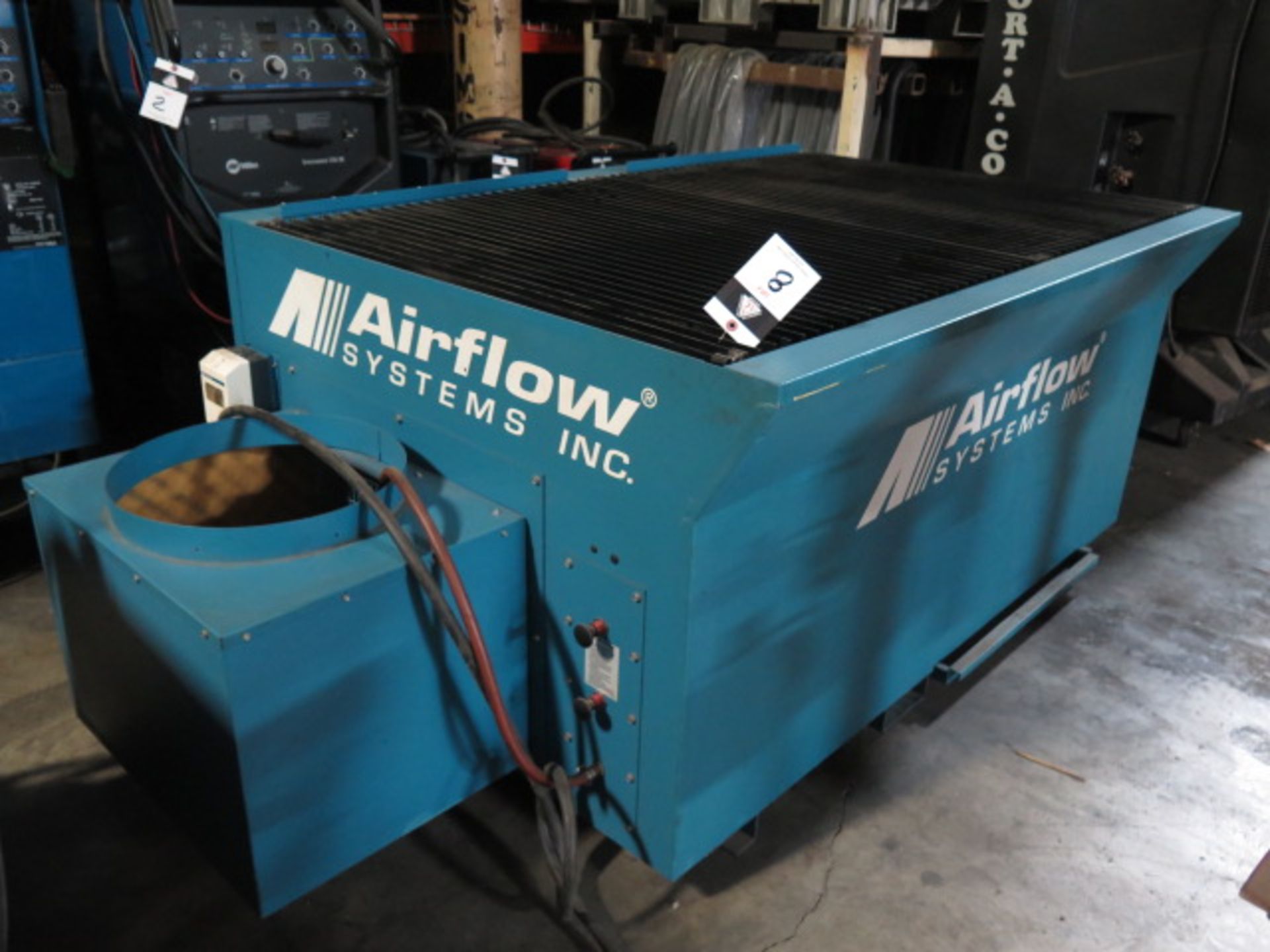 2007 Airflow Systems mdl. DT3000V2-MC-BF1-7E10DD 40” x 65” Down Draft Table s/n 1026439, SOLD AS IS