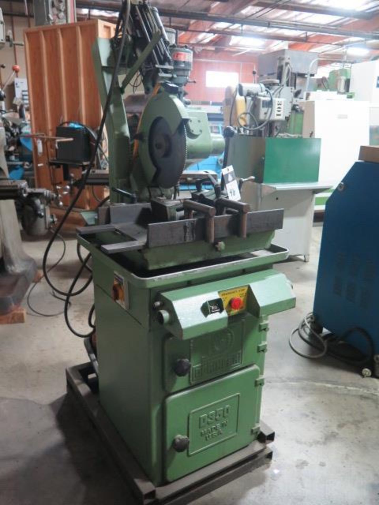 Doringer D350 14” Pneumatic Feed Miter Cold Saw s/n 22396 w/ 2-Speeds, Speed Clamping, SOLD AS IS