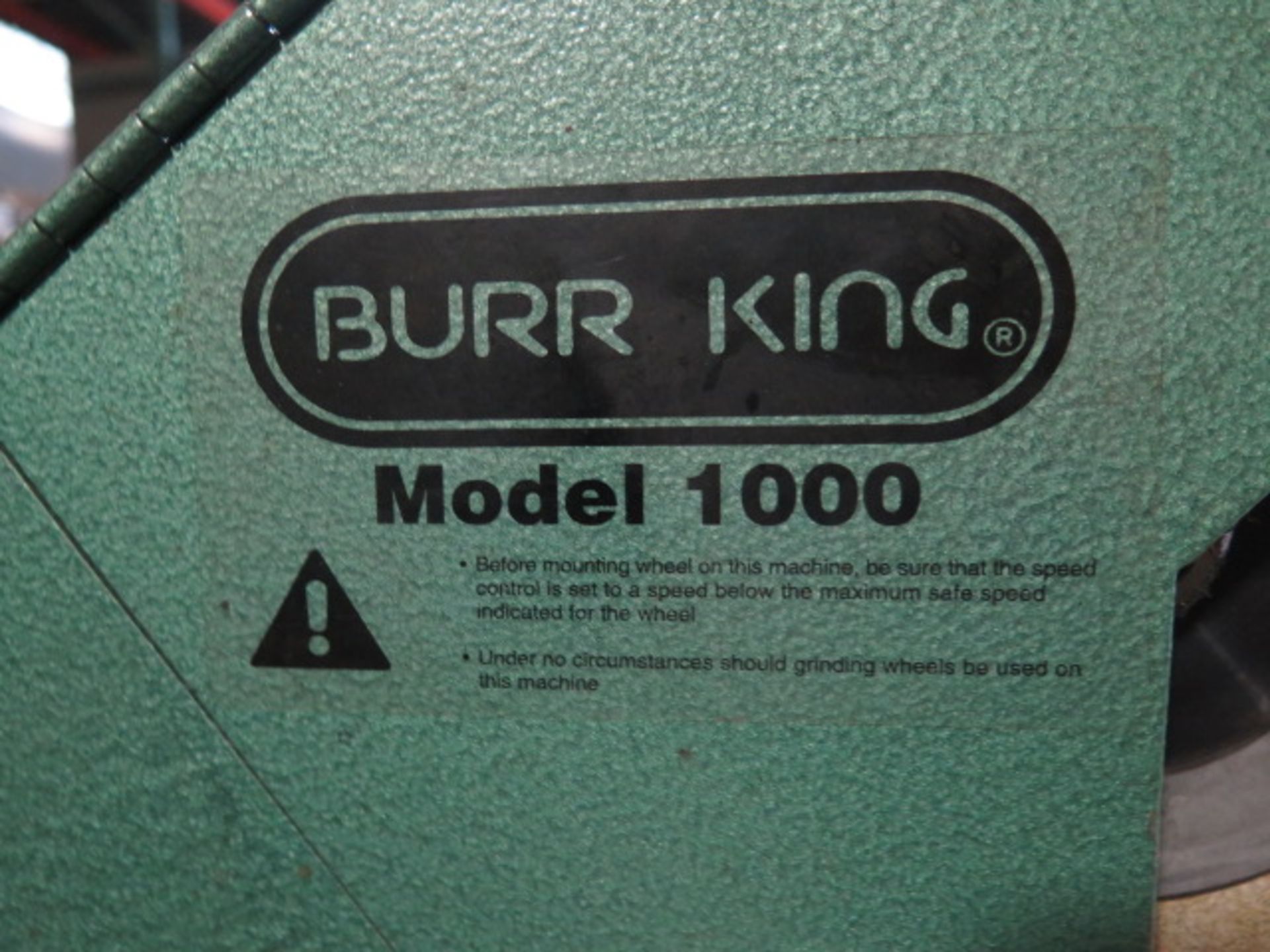 Burr King mdl. 1000 Deburring and Polishing Machine w/ Genesis Variable Speed Controls, SOLD AS IS - Image 8 of 8