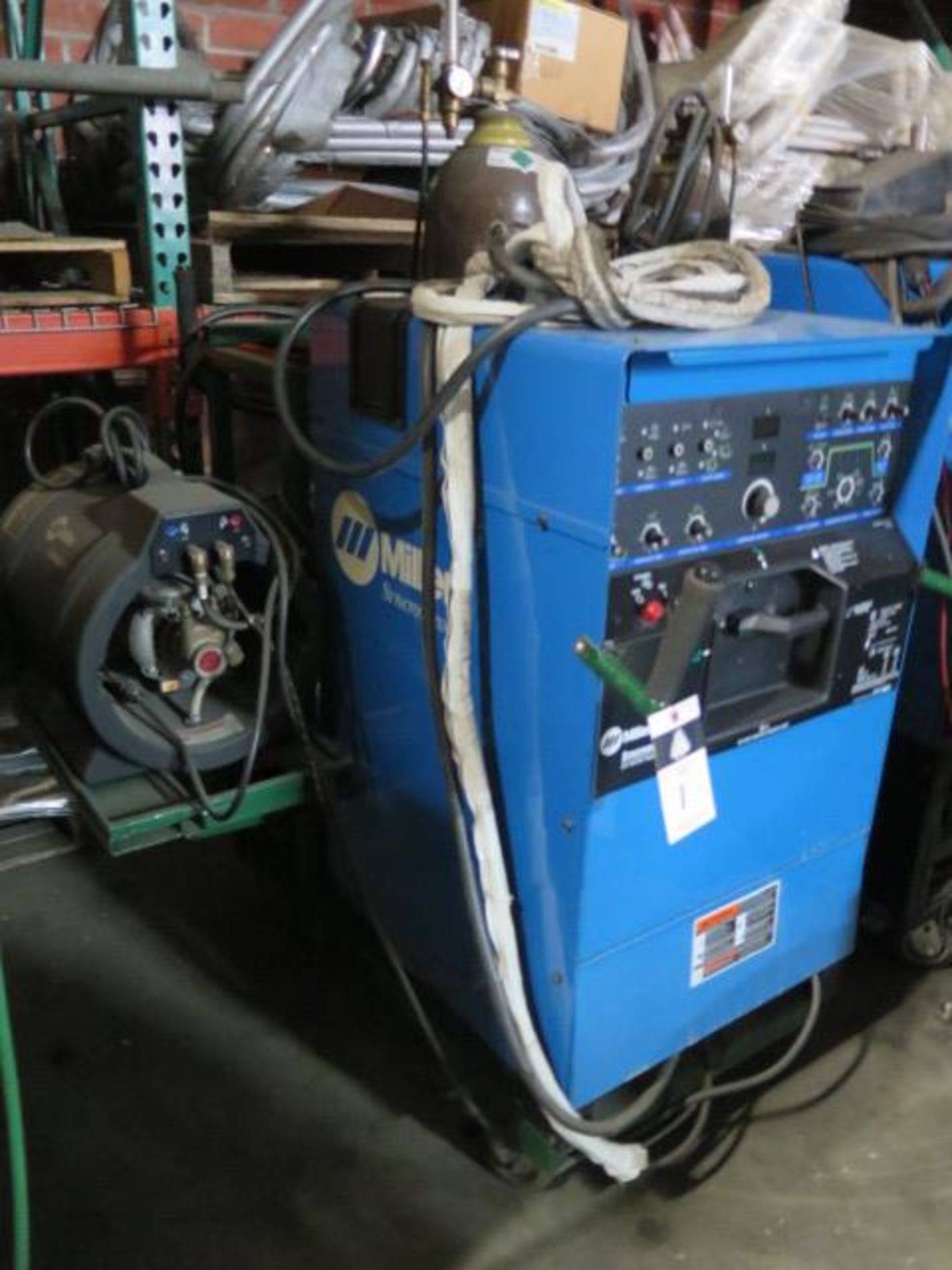 Miller Syncrowave 350LX CC-AC/DC Squarewave Power Source s/n LC096100 w/ Miller Coolmae, SOLD AS IS - Image 2 of 7