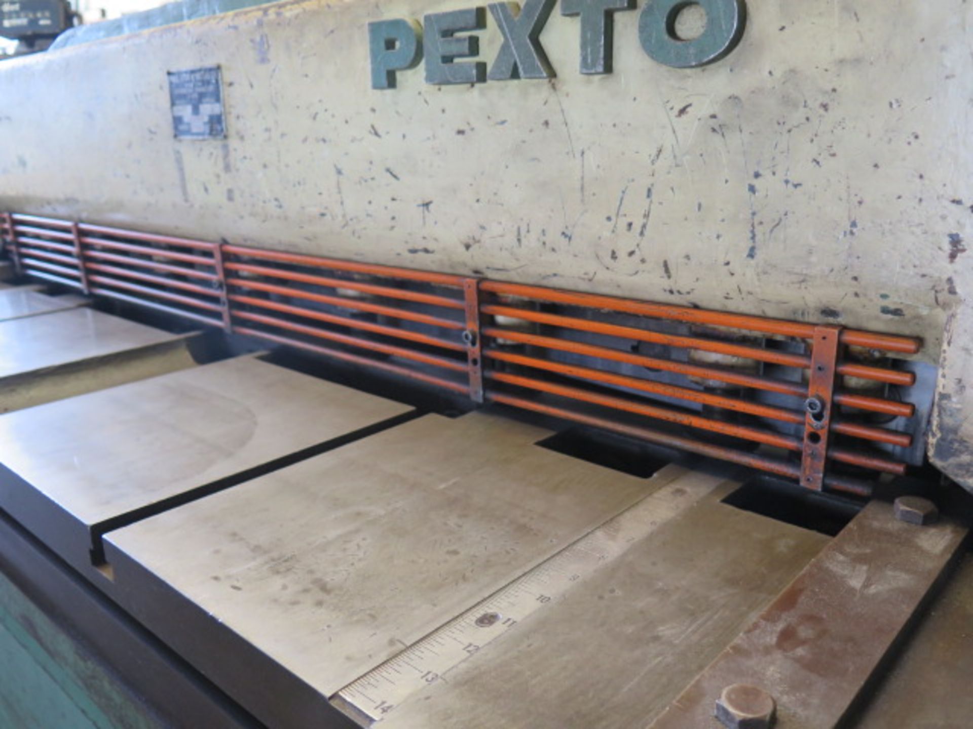 Pexto 12-U-52 12GA x 52” Power Shear s/n 735516 w/ Dial Back Gauge, 36” Squaring Arm, SOLD AS IS - Image 5 of 8