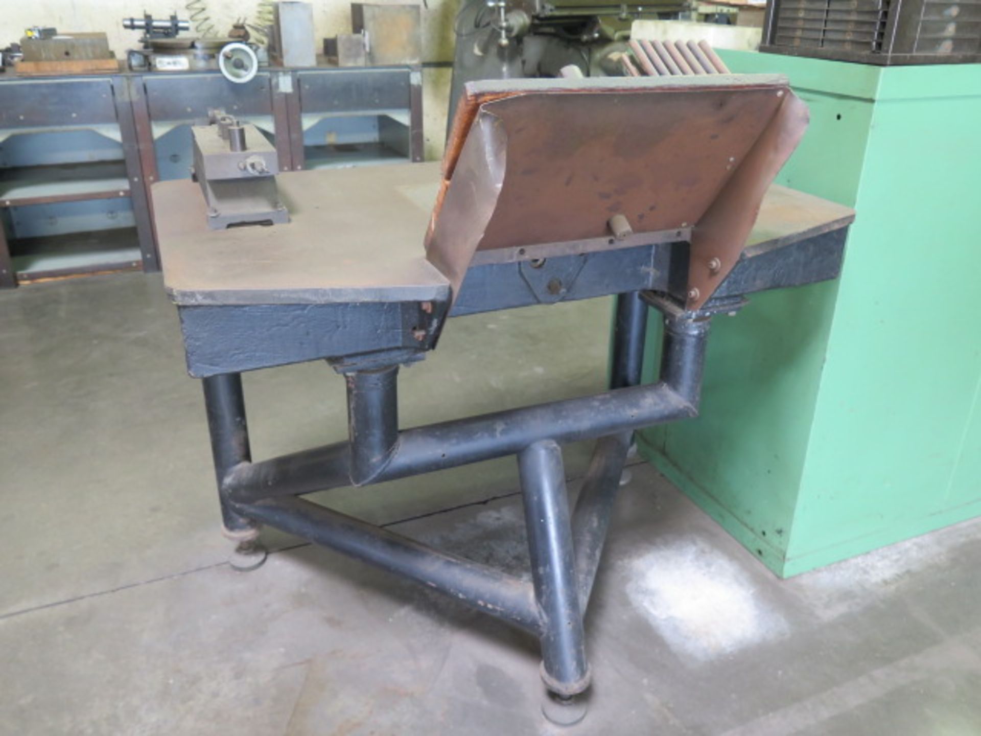 J.F. Helmold & Bro Steel Cutting and Creasing Rule w/ 27” x 41 ½” Steel Table (SOLD AS-IS - NO - Image 8 of 8