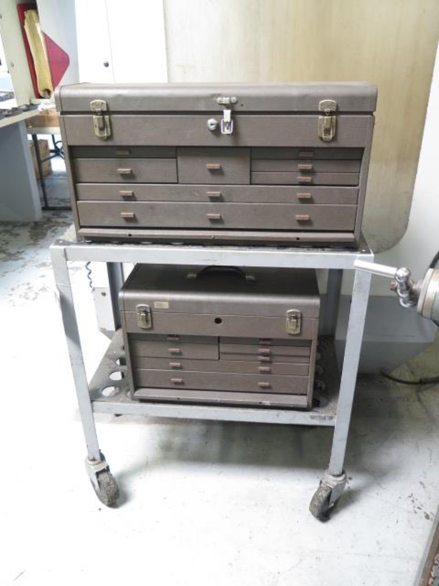 Kennedy Tool Boxes w/ Drills and Misc Tooling w/ Taper Tooling Cart (SOLD AS-IS - NO WARRANTY) - Image 2 of 19