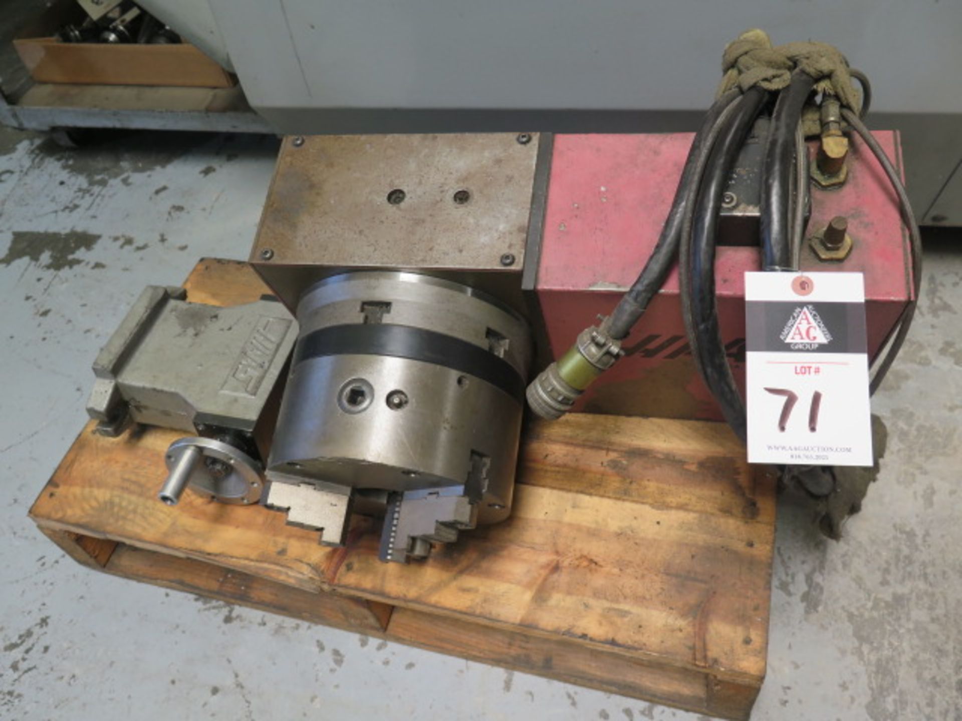 Haas HRT-210 4th Axis 8” Rotary Head w/ 8” 3-Jaw Chuck, Mill Center (SOLD AS-IS - NO WARRANTY)