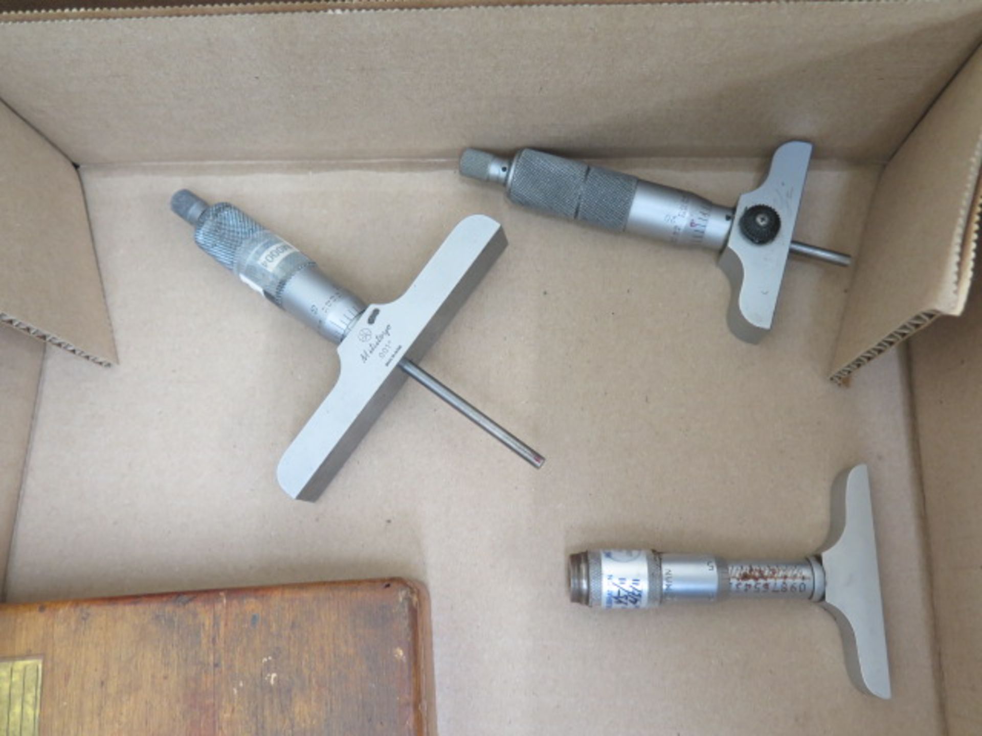 Mitutoyo and Starrett Depth Mics (4) (SOLD AS-IS - NO WARRANTY) - Image 2 of 3