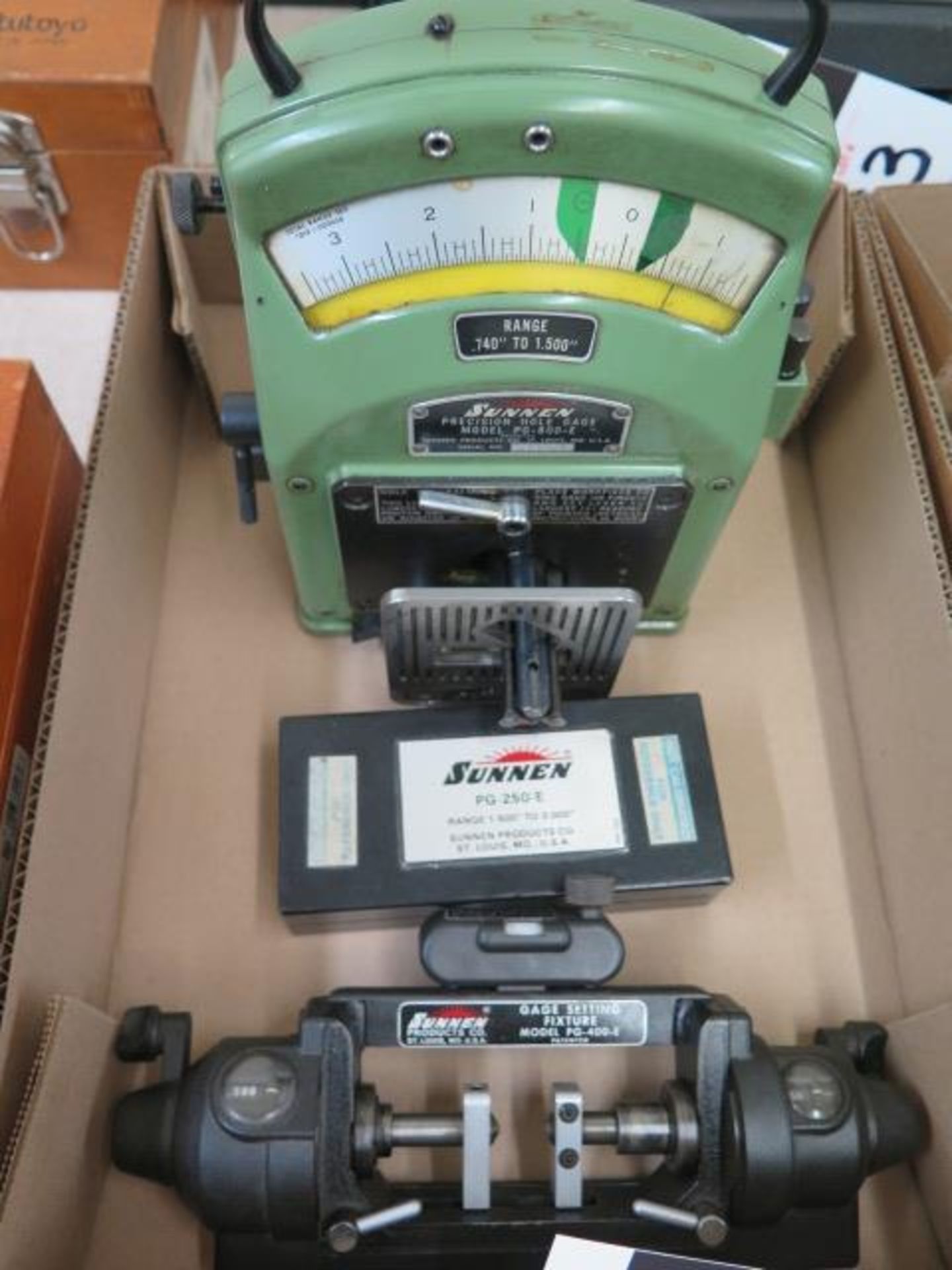 Sunnen PG-800-E Precision Bore Gage w/ PG-400-E Setting Fixture and PG-250-E Finger Ext, SOLD AS IS - Image 2 of 10