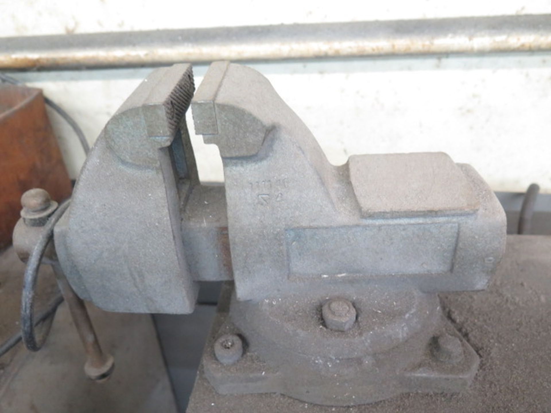 5" Bench Vise and 4" Bench Vise w/ Table (SOLD AS-IS - NO WARRANTY) - Image 6 of 6