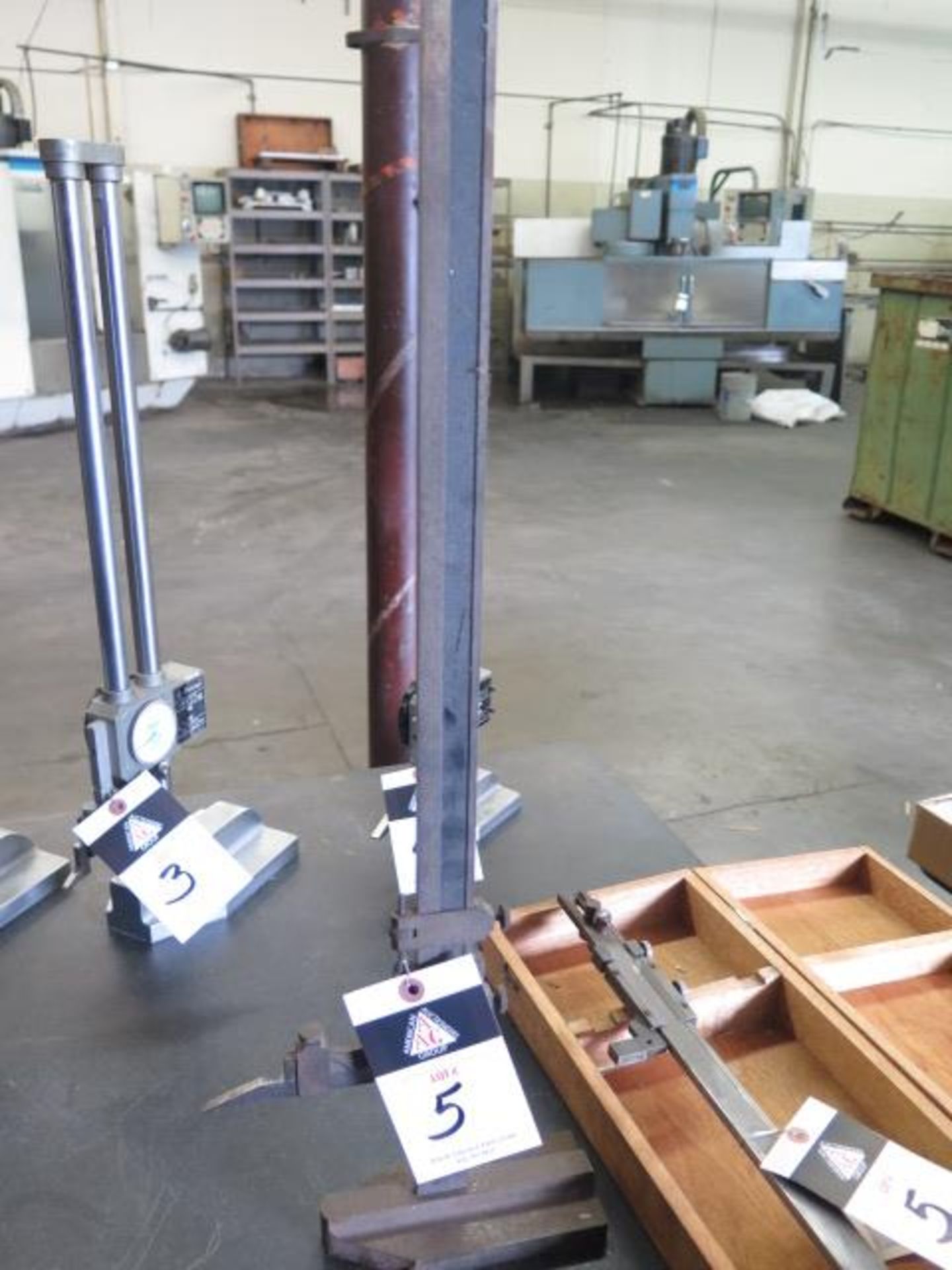 Starrett 18" Vernier Height Gage and Kanon 12" Vernier Height Gage (SOLD AS-IS - NO WARRANTY) - Image 2 of 5