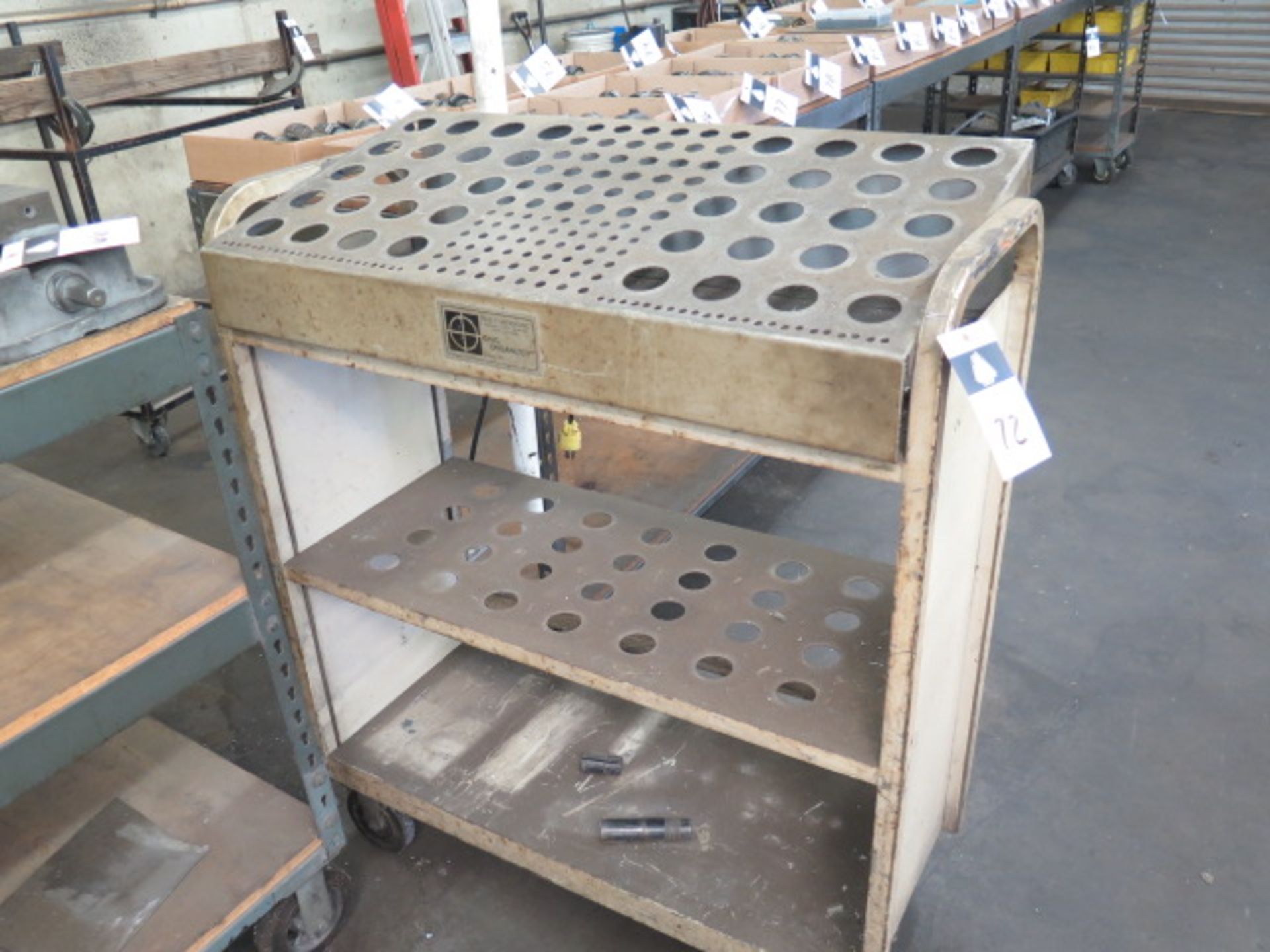 40-Taper Tooling Rack w/ Cart (SOLD AS-IS - NO WARRANTY) - Image 4 of 4