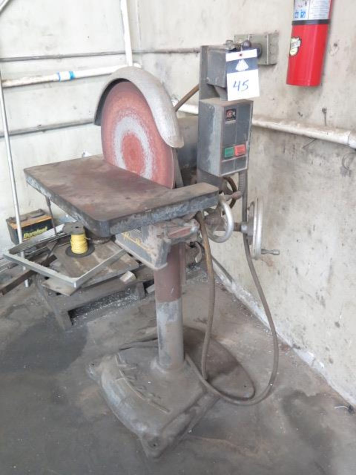 Apex mdl. 16-D 16” Pedestal Disc Sander (SOLD AS-IS - NO WARRANTY) - Image 2 of 7