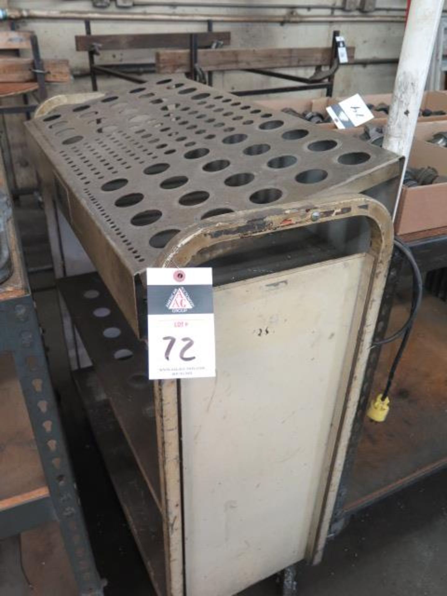 40-Taper Tooling Rack w/ Cart (SOLD AS-IS - NO WARRANTY)