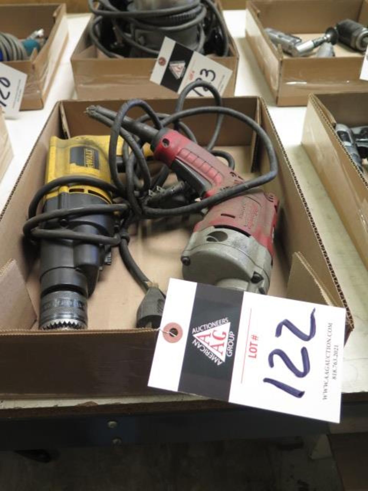 DeWalt and Milwaukee Electric Drills (2) (SOLD AS-IS - NO WARRANTY)