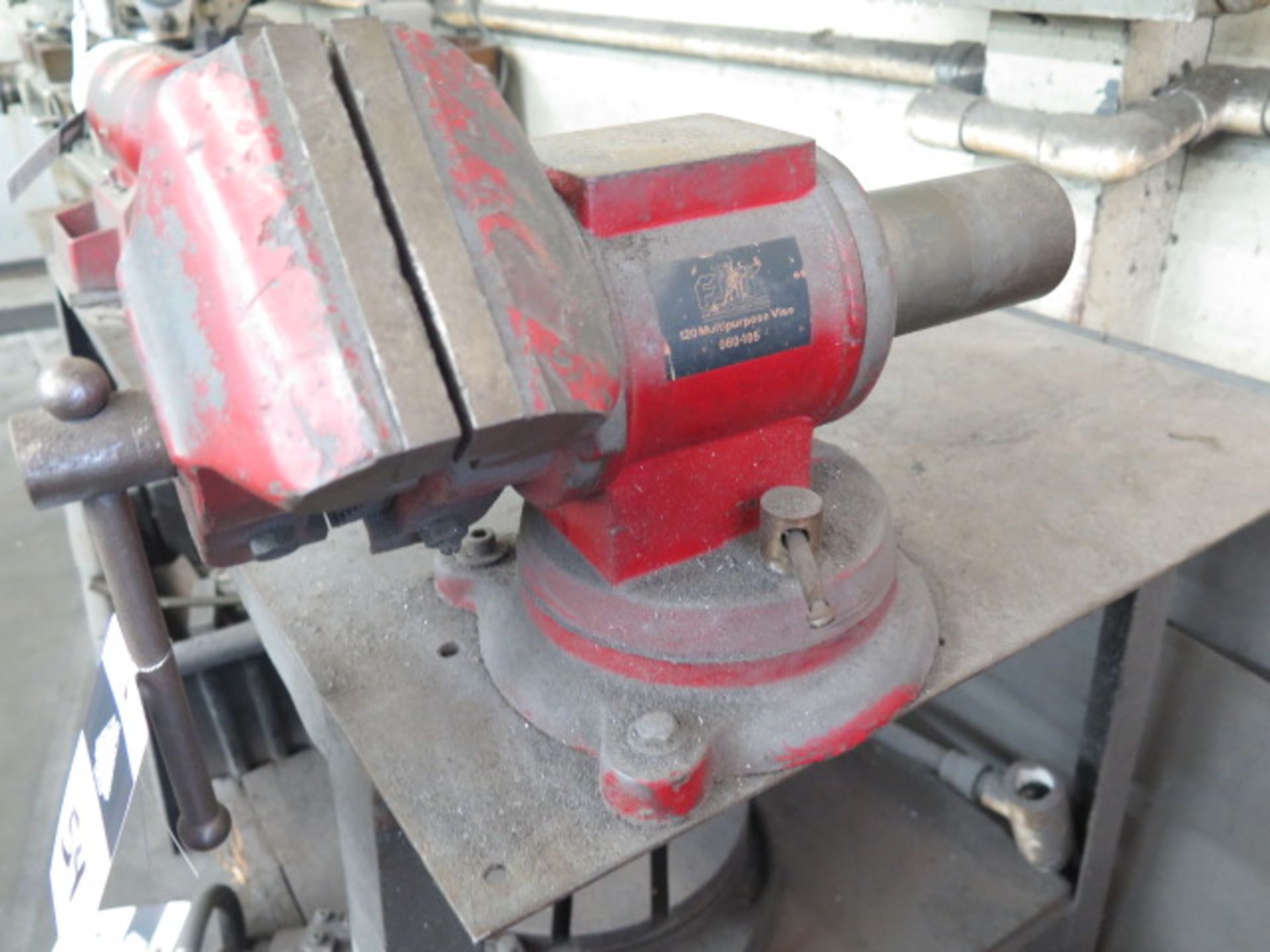 5" Bench Vise and 4" Bench Vise w/ Table (SOLD AS-IS - NO WARRANTY) - Image 3 of 6