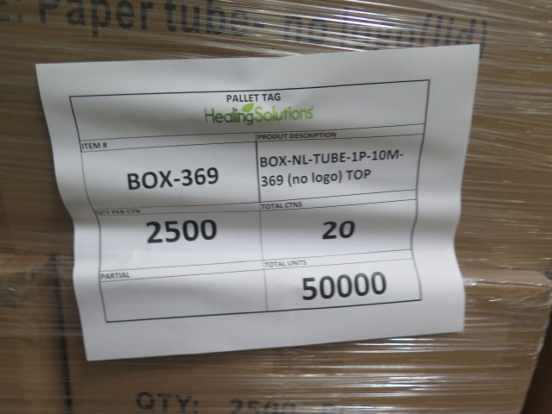 (BOX-369) 10ml Paper Packaging Tube (Bottom) (Approx 600,000) and Packaging Tube (TOP) Approx 350,00 - Image 6 of 13