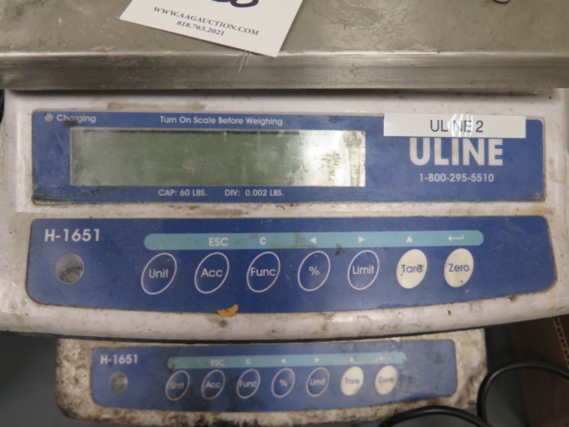 Uline H-1651 60 Lb Cap Digital Scales (2) (SOLD AS-IS - NO WARRANTY) - Image 3 of 3