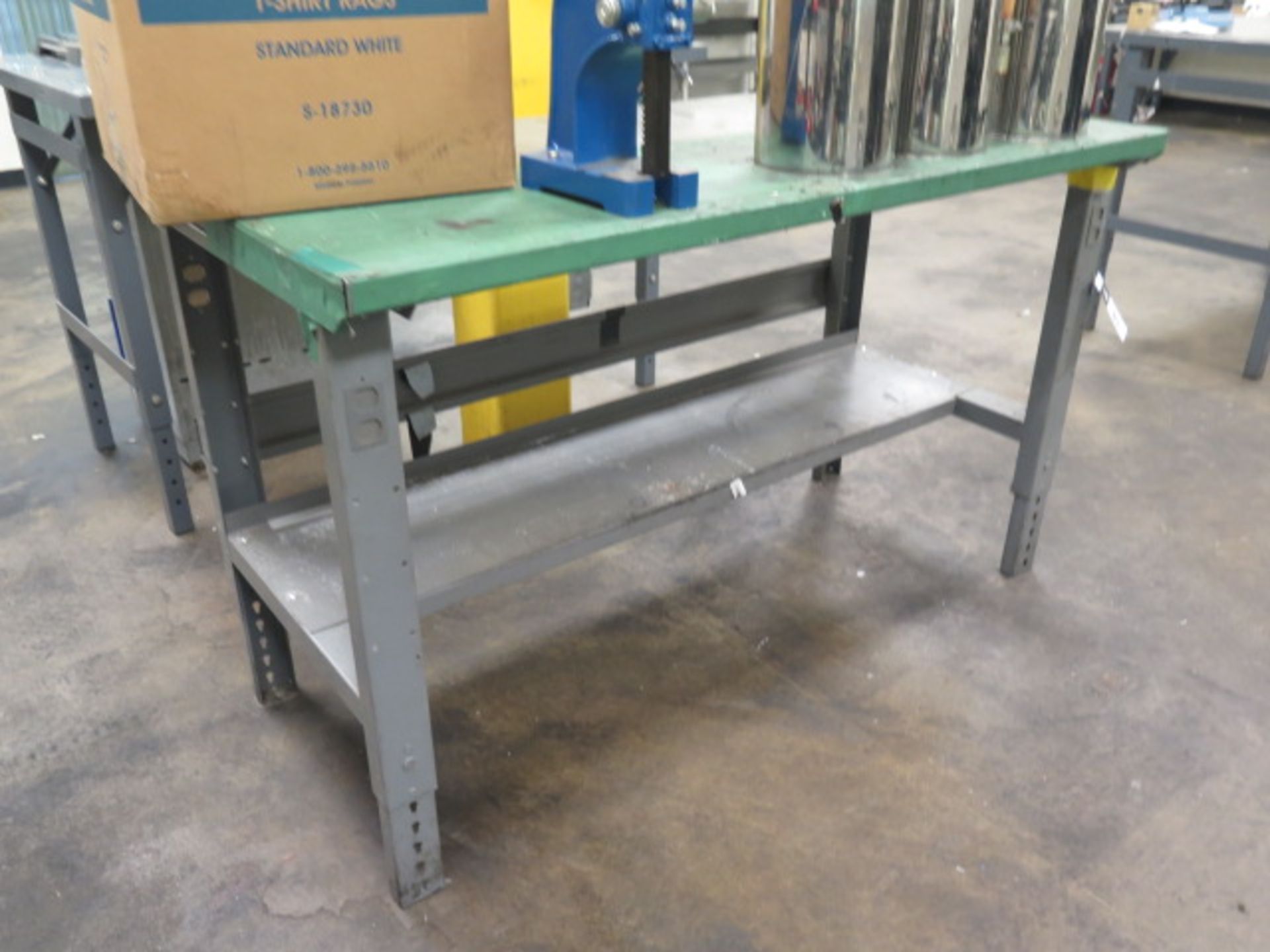 Uline Steel Work bench w/ Bench Vise and Arbor Press (SOLD AS-IS - NO WARRANTY) - Image 6 of 6