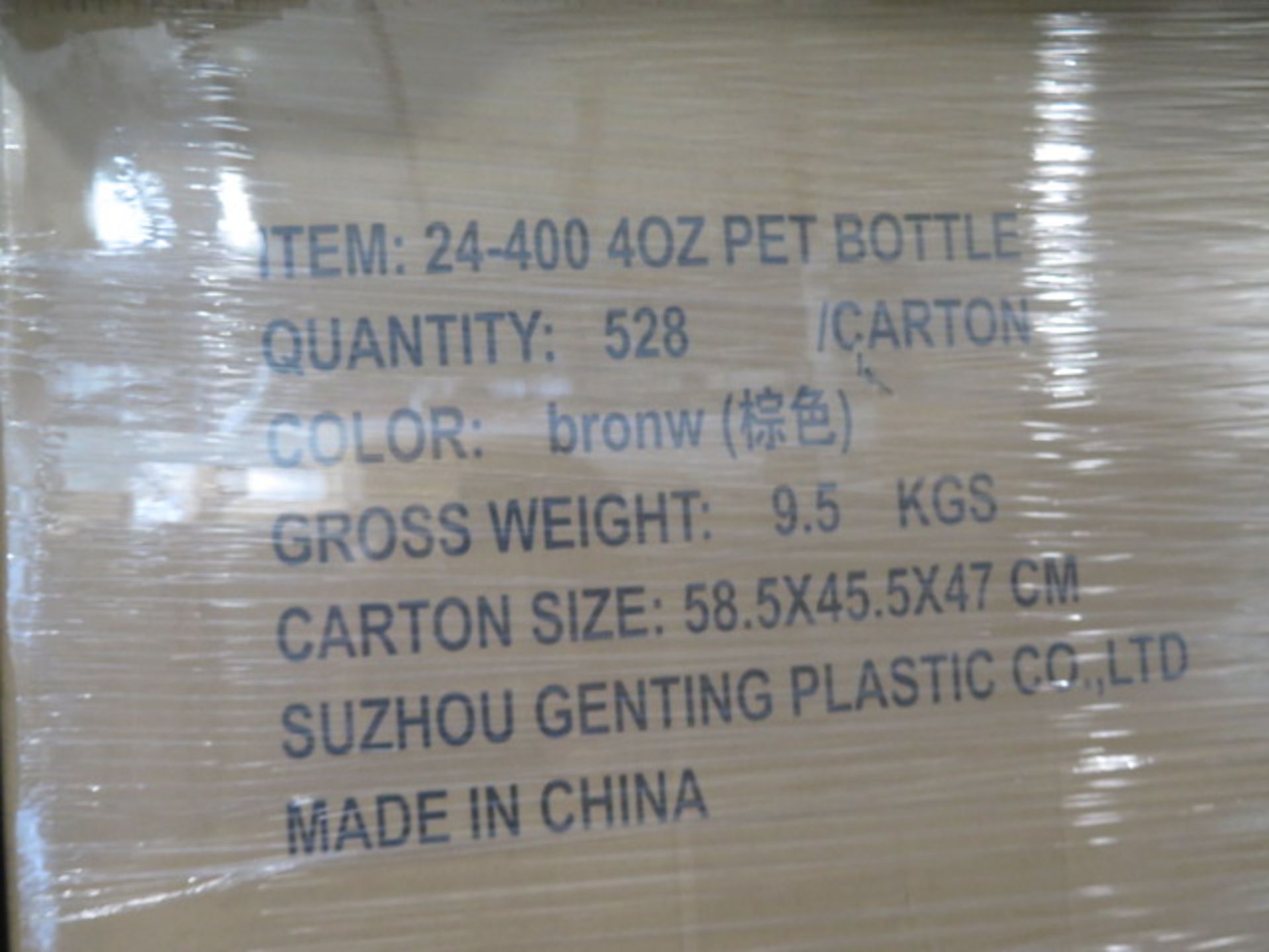 4 oz Brown 24-400 Plastic Bottles (7-Pallets) Approx 59,000 Bottles) and 4oz Yellow 20, SOLD AS IS - Image 9 of 10