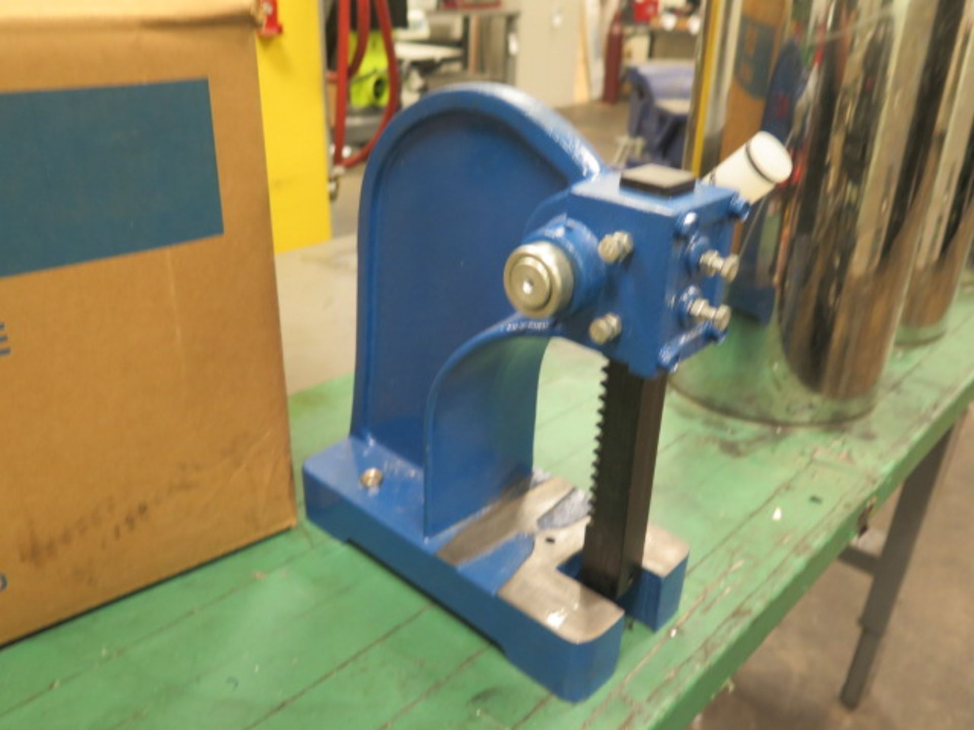 Uline Steel Work bench w/ Bench Vise and Arbor Press (SOLD AS-IS - NO WARRANTY) - Image 5 of 6