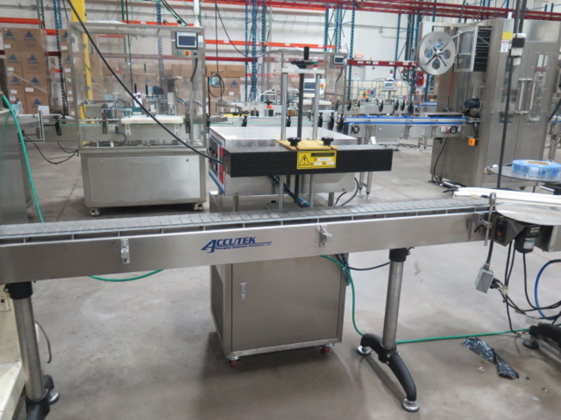 Line 8 : Filling and Capping Line w/ Turn-Table Unit, Accutek Multi-Station Auto Filling, SOLD AS IS - Image 21 of 49