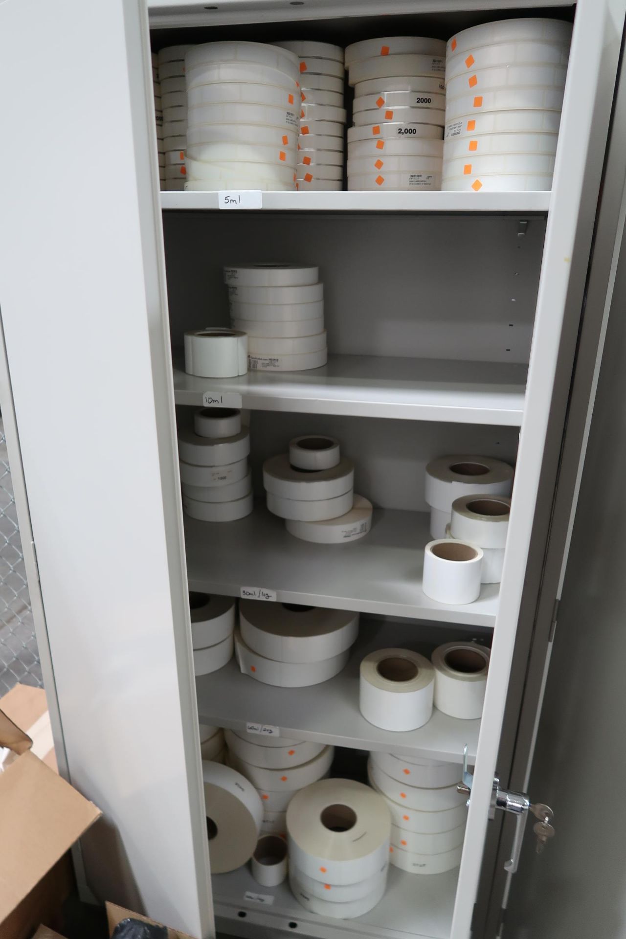 (2) Cabinets with Lable Rolls (SOLD AS-IS - NO WARRANTY) - Image 6 of 10