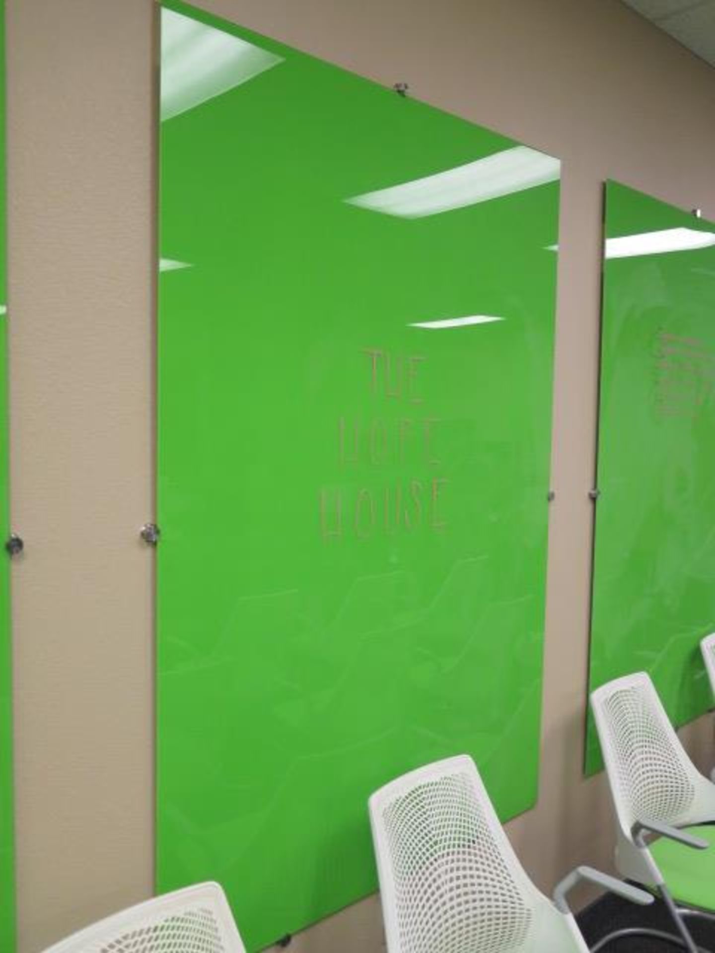 Wall Mounted Green Glass White Boards (SOLD AS-IS - NO WARRANTY) - Image 3 of 5