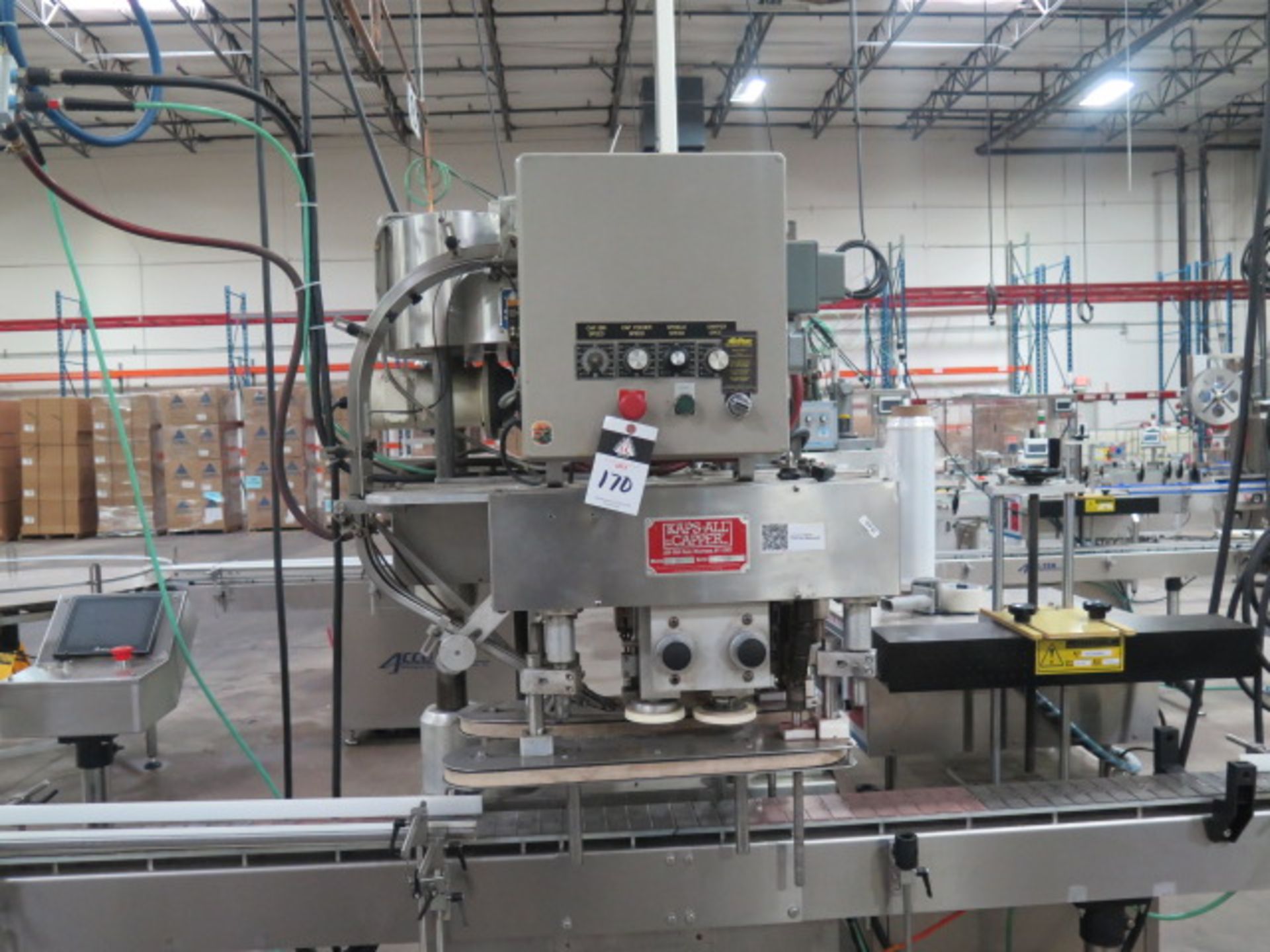 Line 7 : Filling and Capping Line w/ Turn-Table Unit, Accutek Multi-Station Auto Filling, SOLD AS IS - Image 3 of 29