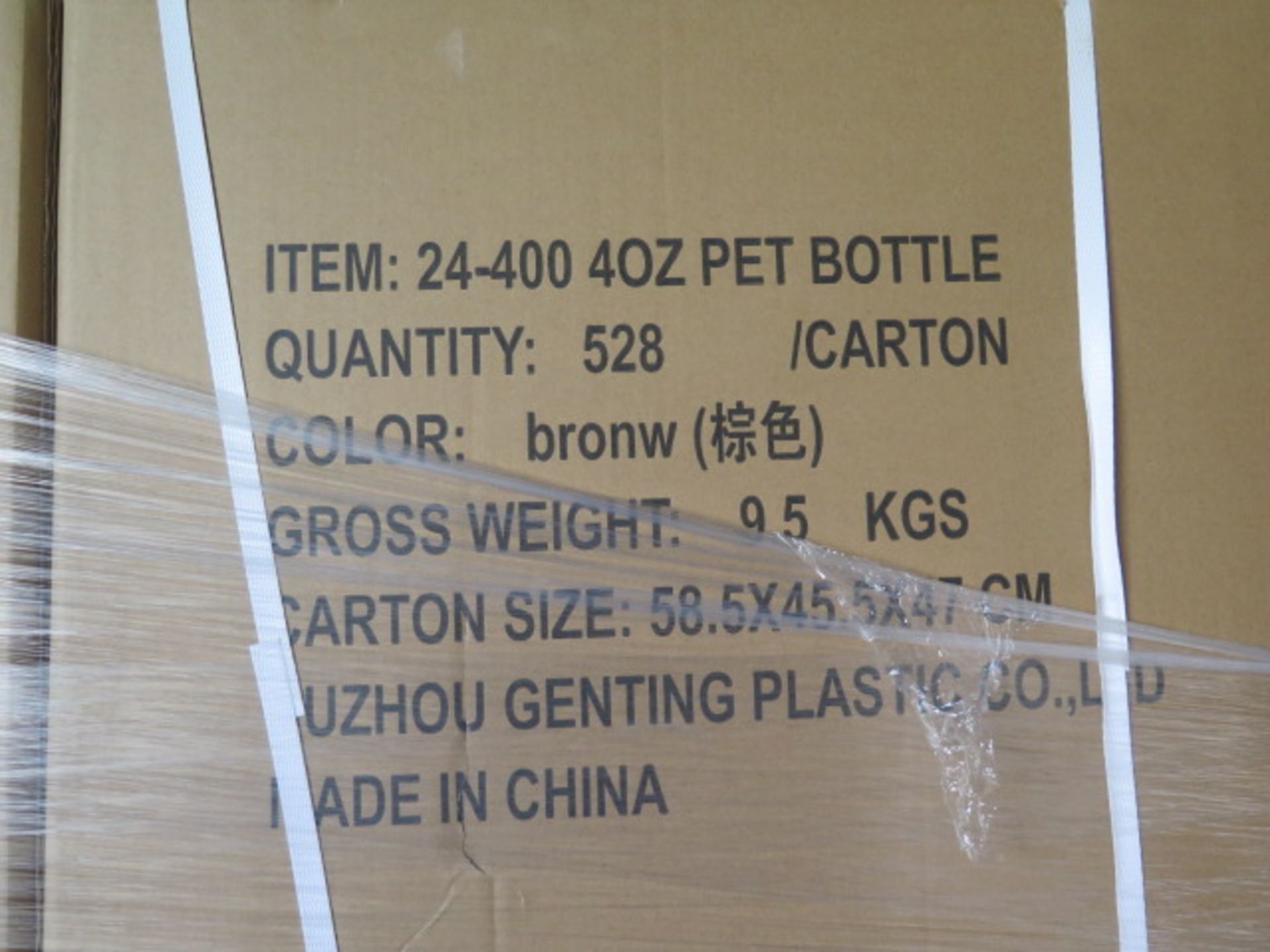 4 oz Brown 24-400 Plastic Bottles (16-Pallets) (Approx 135,000 Bottles) (SOLD AS-IS - NO WARRANTY) - Image 4 of 8