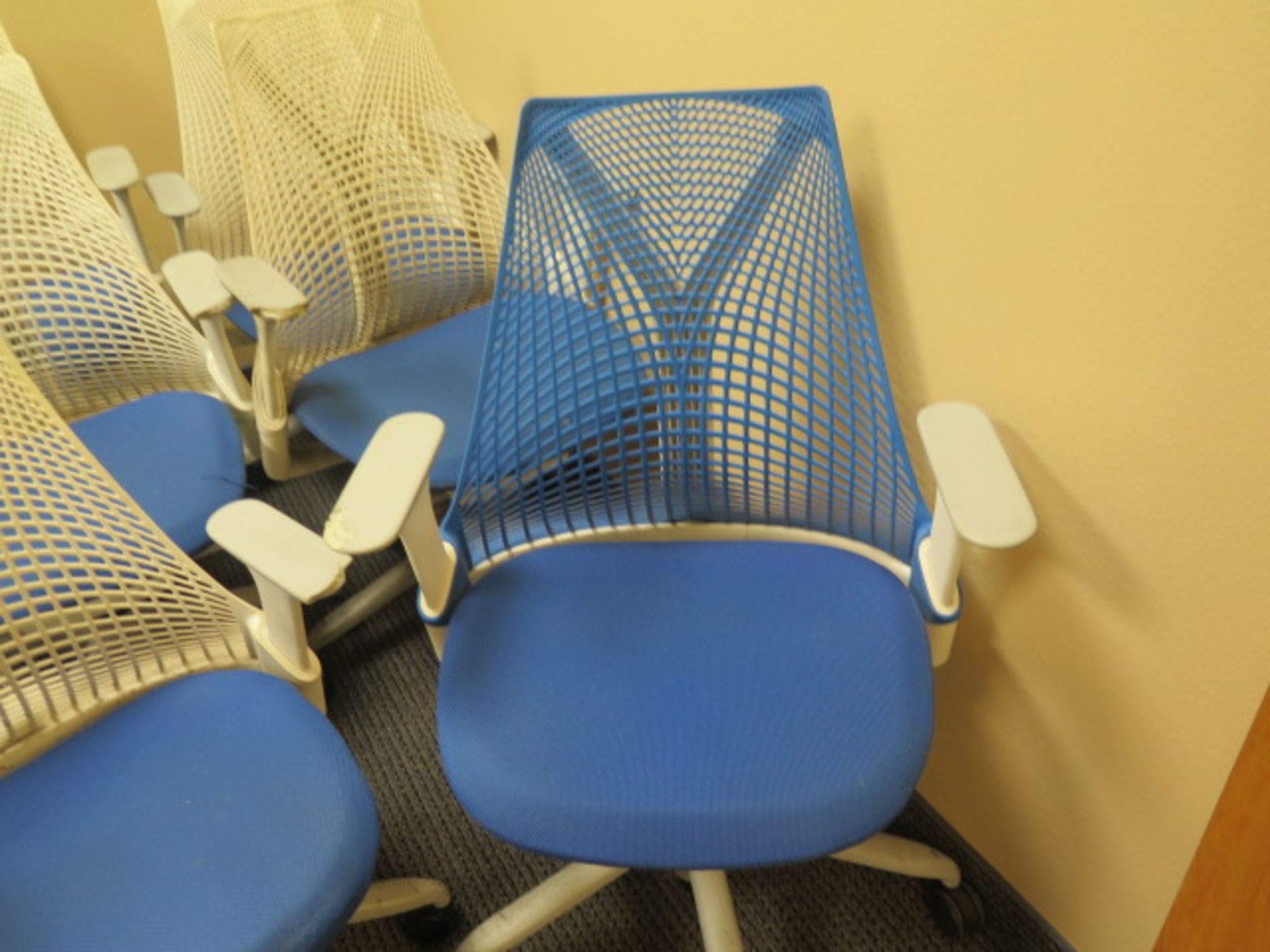 Herman Miller Office Chairs (12-Blue) (SOLD AS-IS - NO WARRANTY) - Image 2 of 5