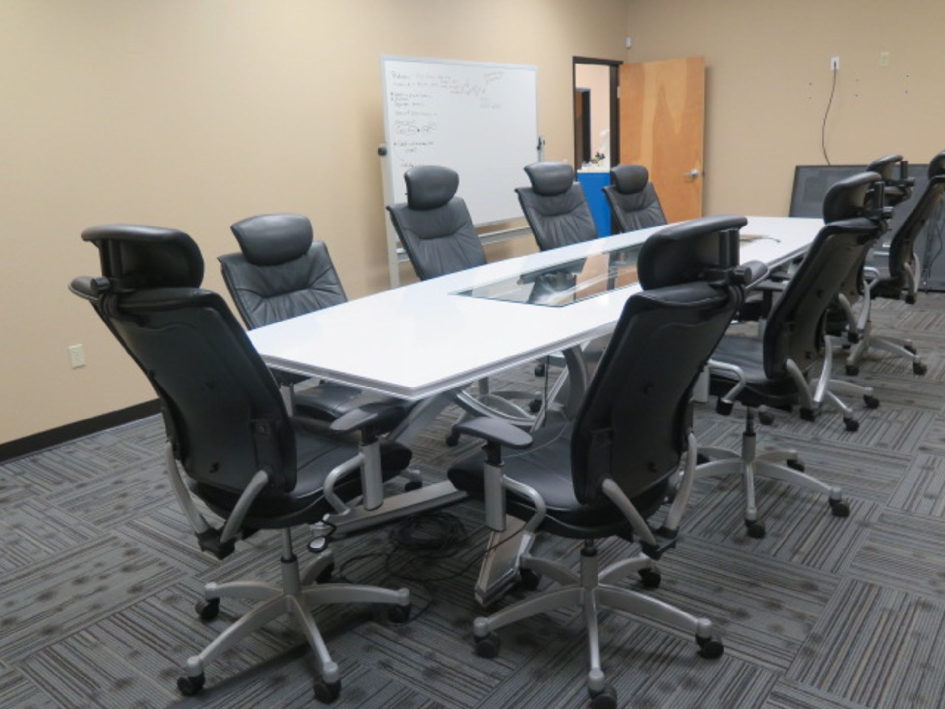 Lighted Conference Table w/ (9) Chairs and White Board (SOLD AS-IS - NO WARRANTY) - Image 4 of 13