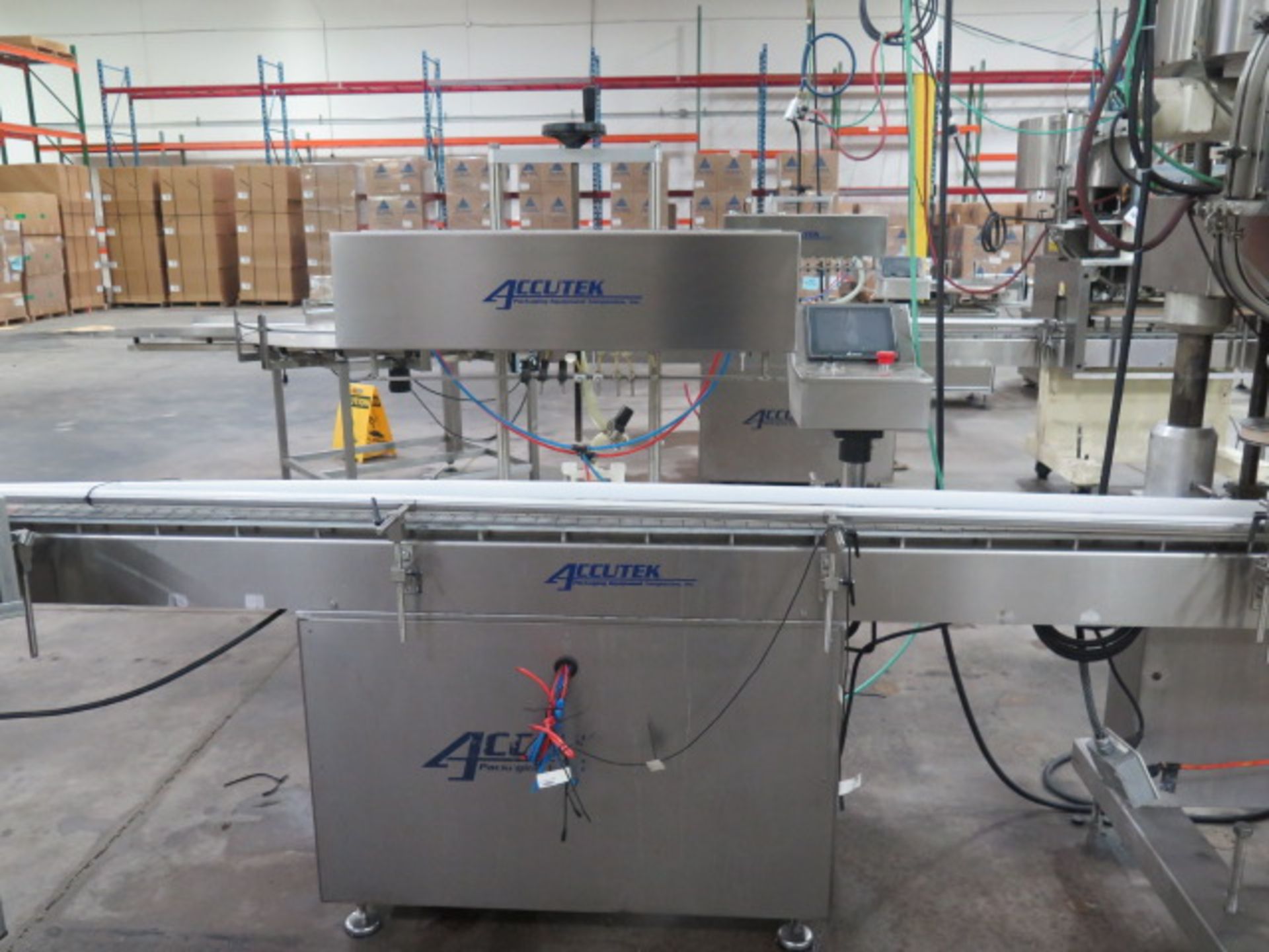 Line 7 : Filling and Capping Line w/ Turn-Table Unit, Accutek Multi-Station Auto Filling, SOLD AS IS - Image 13 of 29