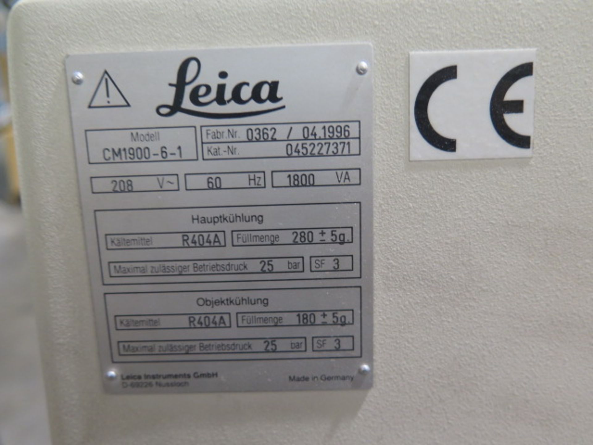 Leica CM1900-6-1 Refrigerated Microtome (SOLD AS-IS - NO WARRANTY) - Image 10 of 10