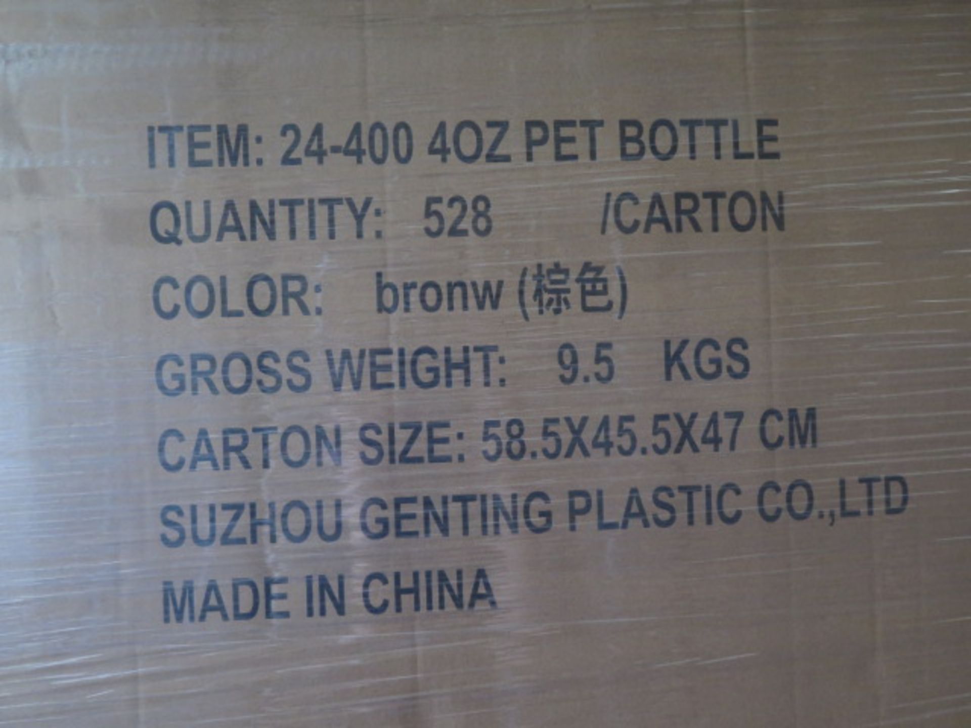 4 oz Brown 24-400 Plastic Bottles (16-Pallets) (Approx 135,000 Bottles) (SOLD AS-IS - NO WARRANTY) - Image 5 of 6